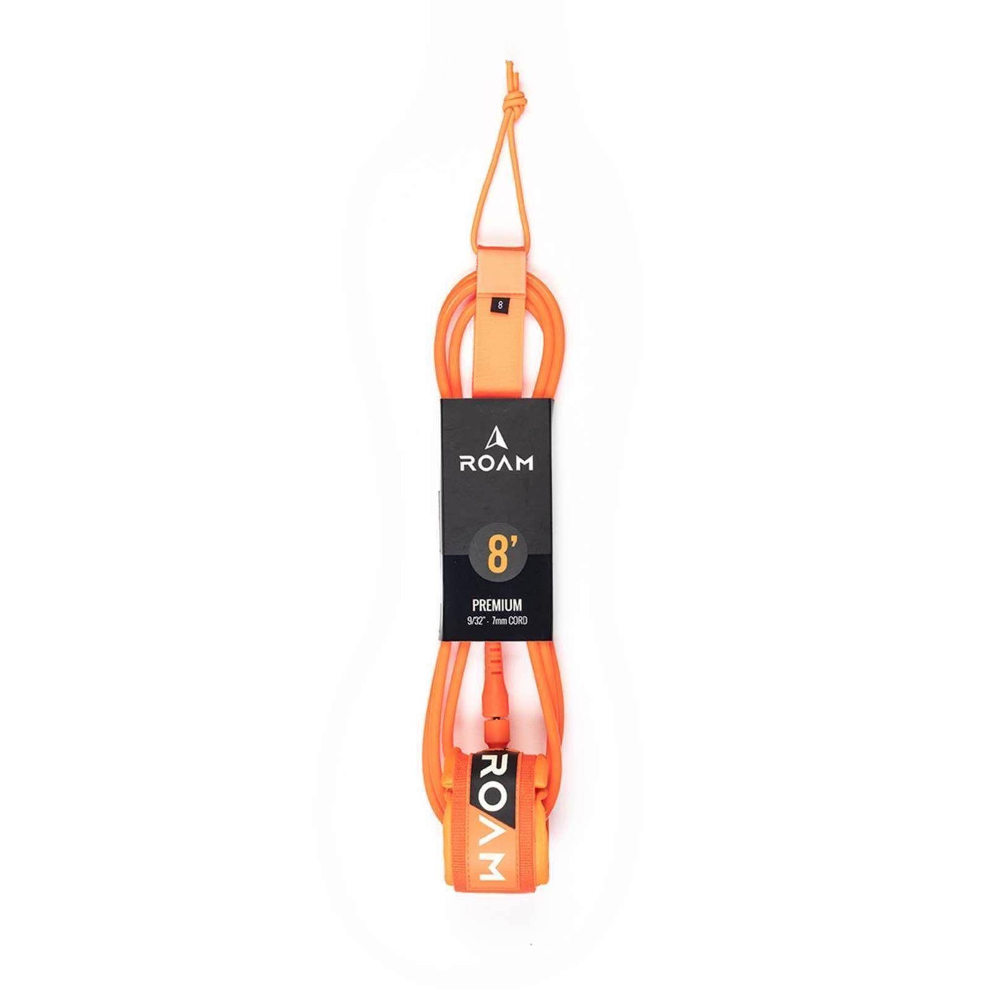 ROAM Surfboard Leash Premium 8.0 244cm 7mm Orange 