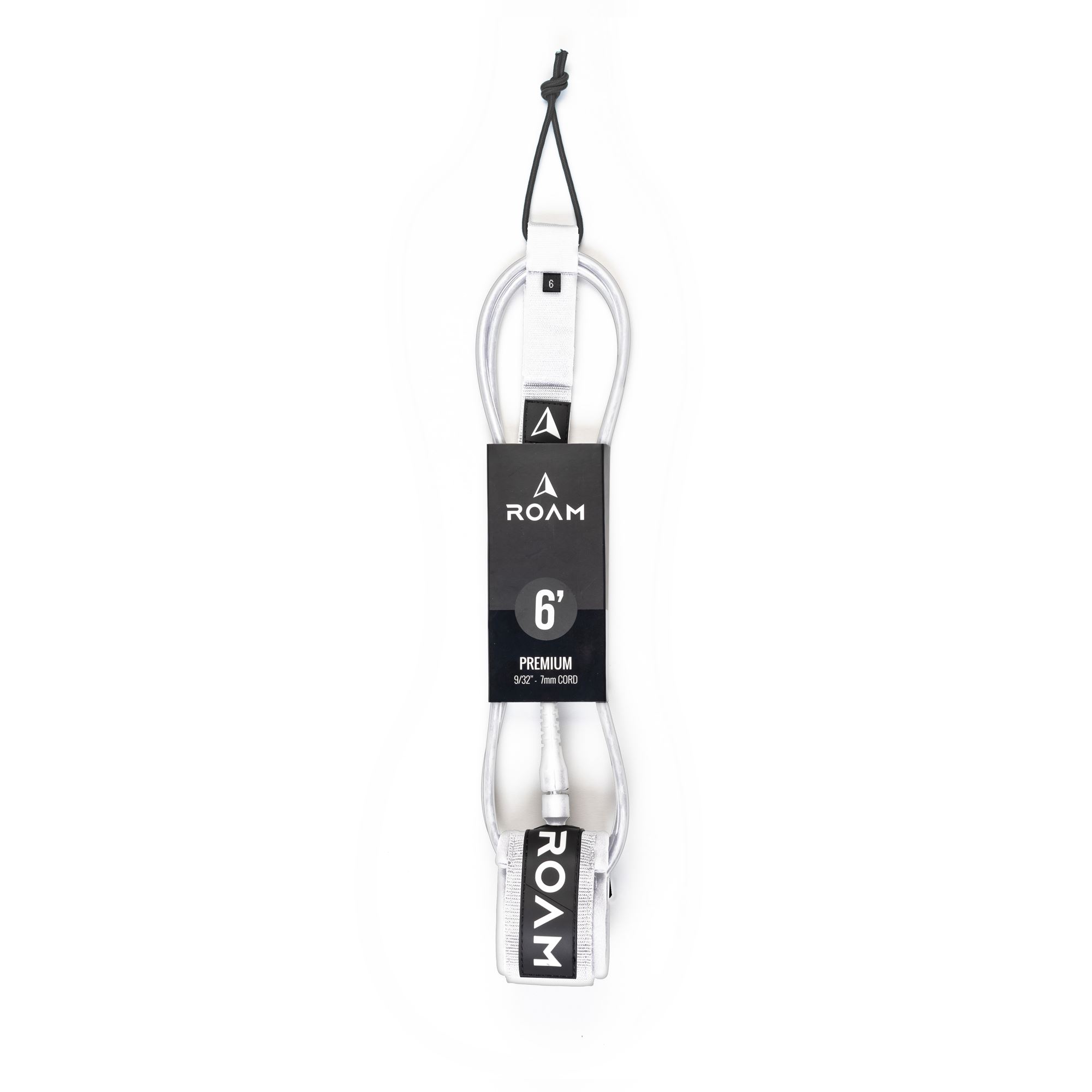 ROAM Surfboard Leash Premium 6.0 183cm 7mm Weiss 