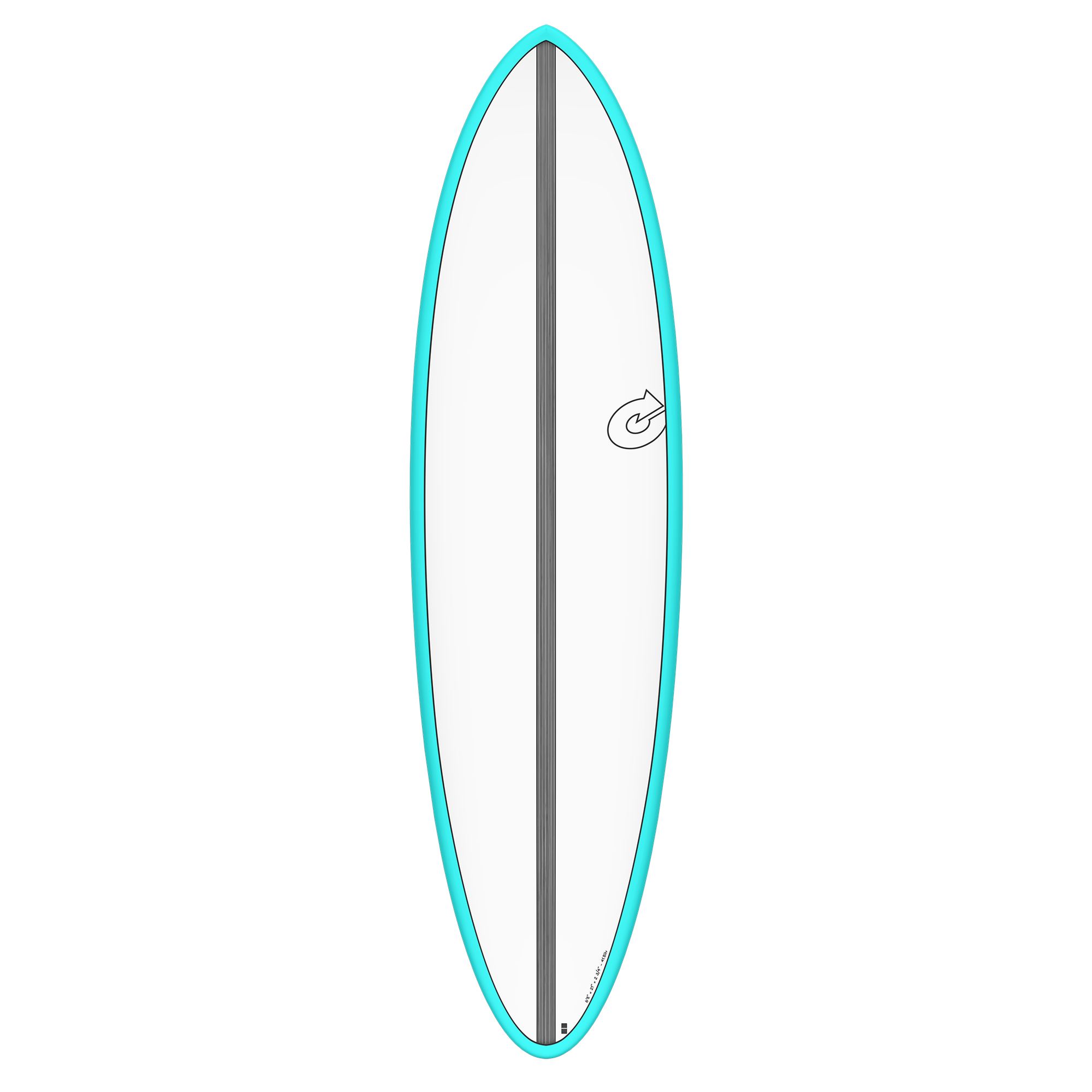 Surfboard TORQ Epoxy TET CS 6.8 Fun Carbon Blau 