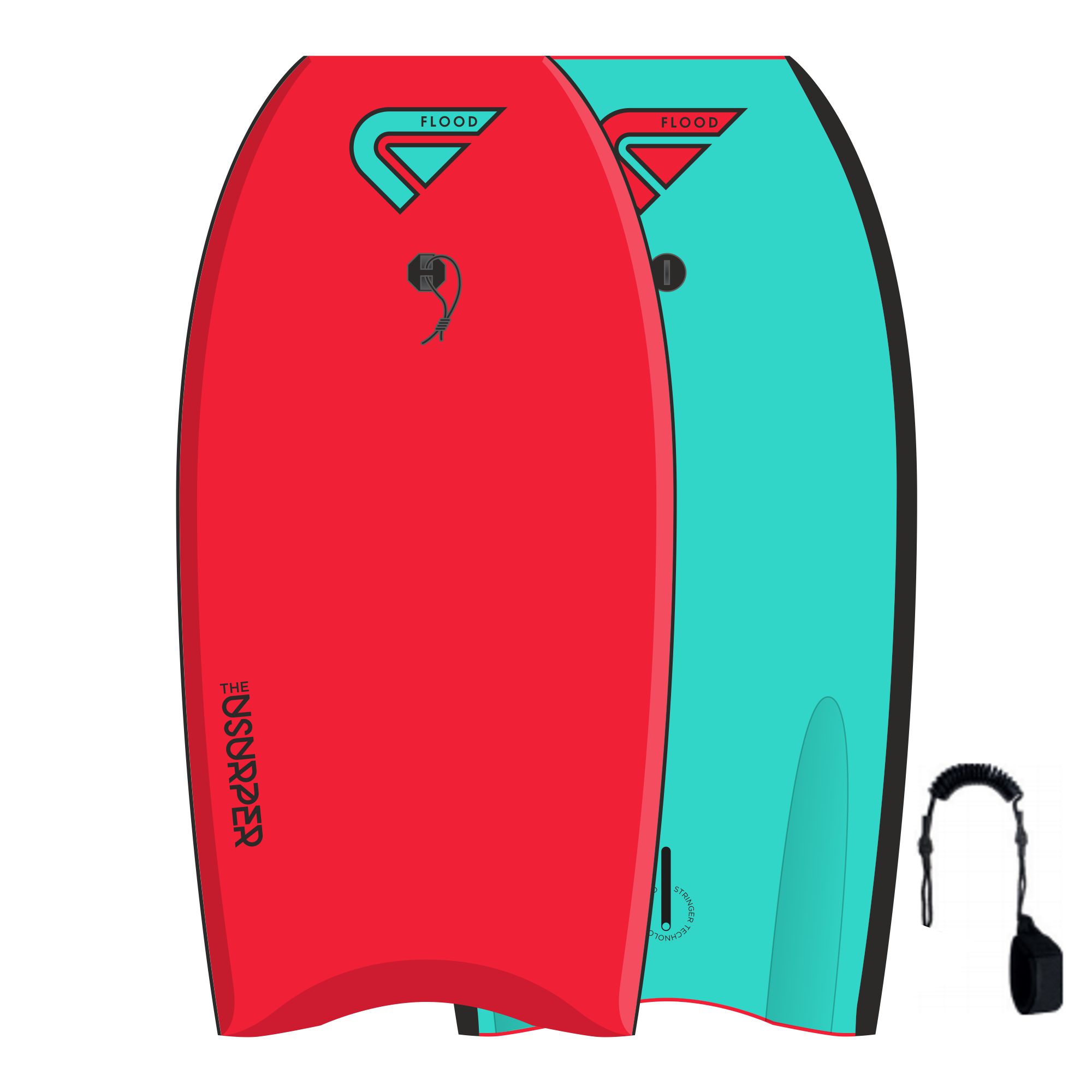 FLOOD Bodyboard Usurper 39 Rot 