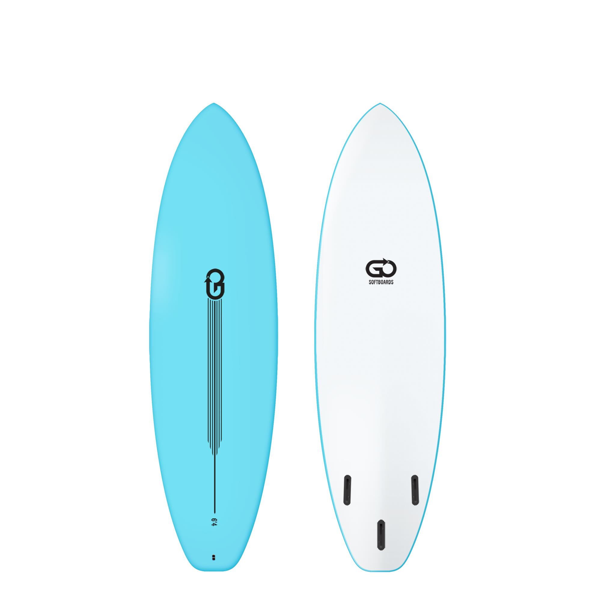 GO Softboard 6.4 Surf Range Soft Top Surfboard 