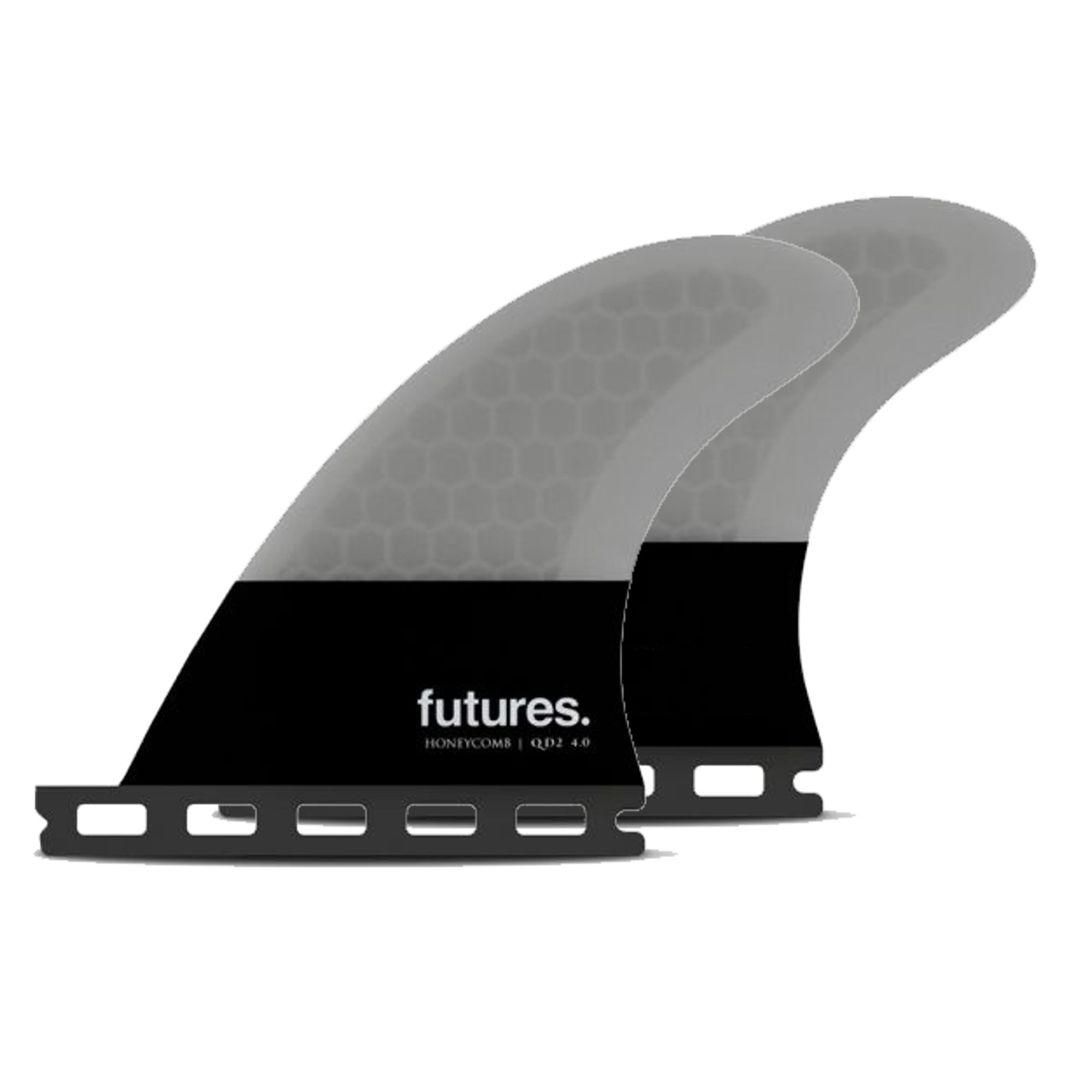 FUTURES Quad Rear 2 Fin Set 4.00 Flat Honeycomb 