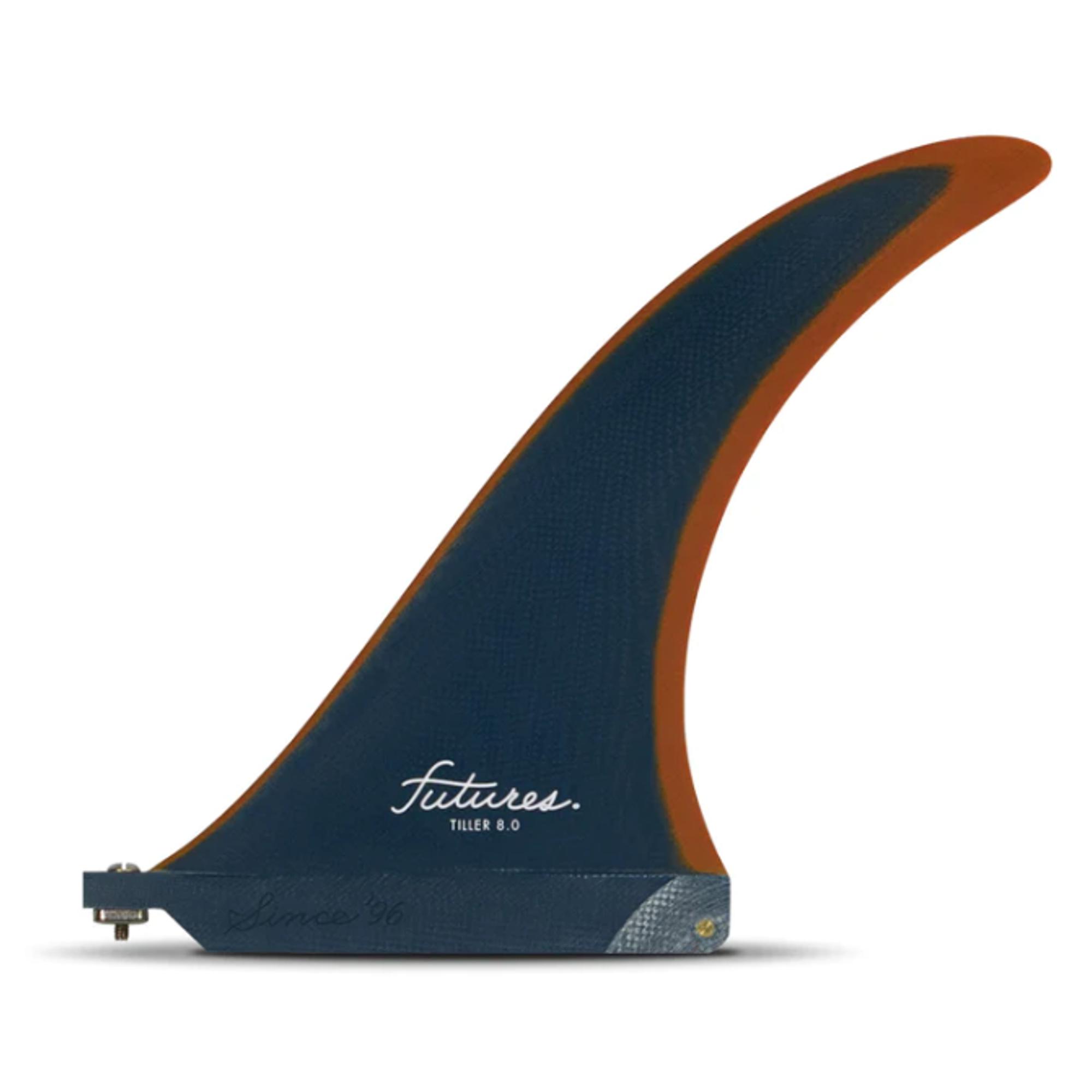 FUTURES Single Fin Tiller 8.0 Fiberglass US base 