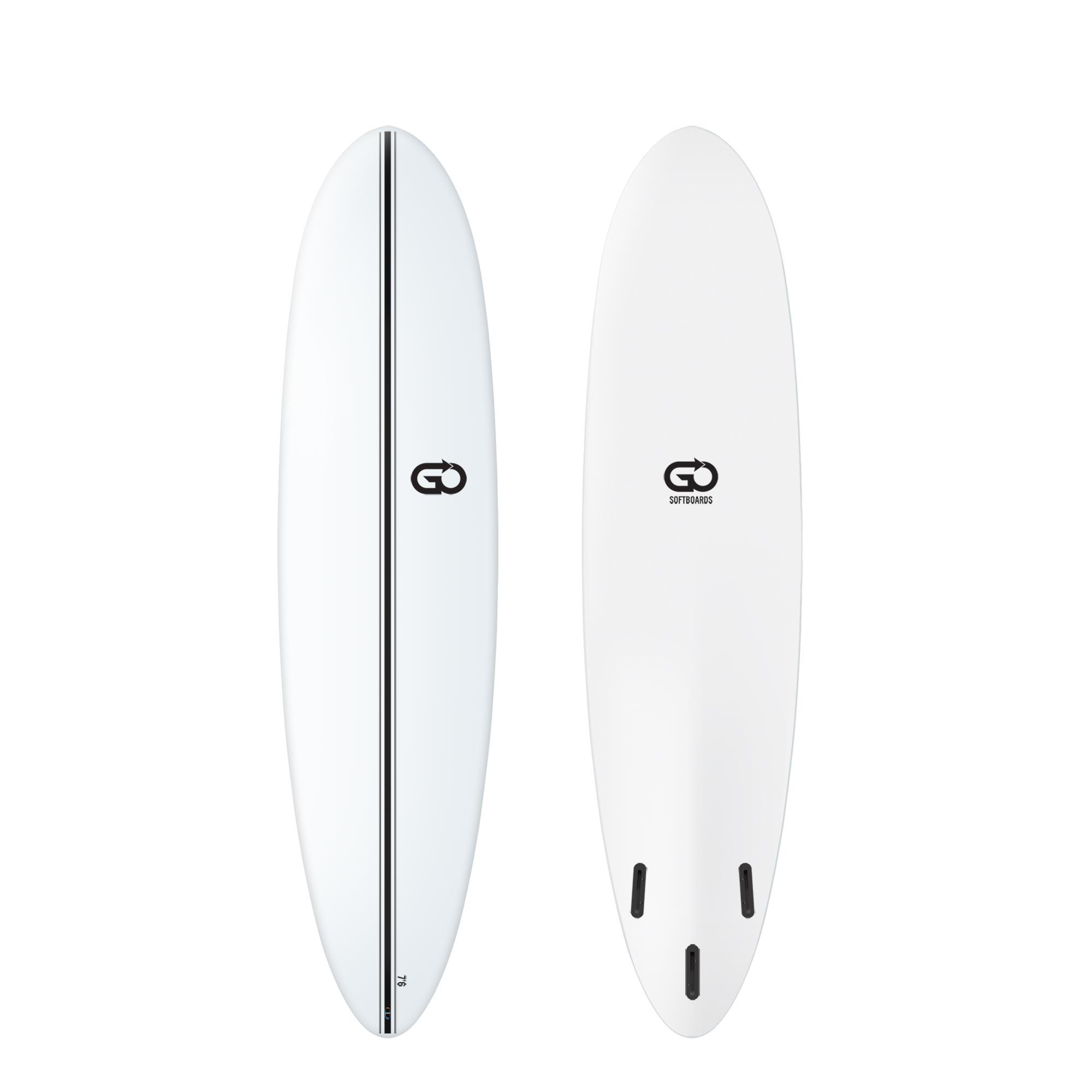 GO Softboard 7.6 Surf Range Soft Top Surfboard 