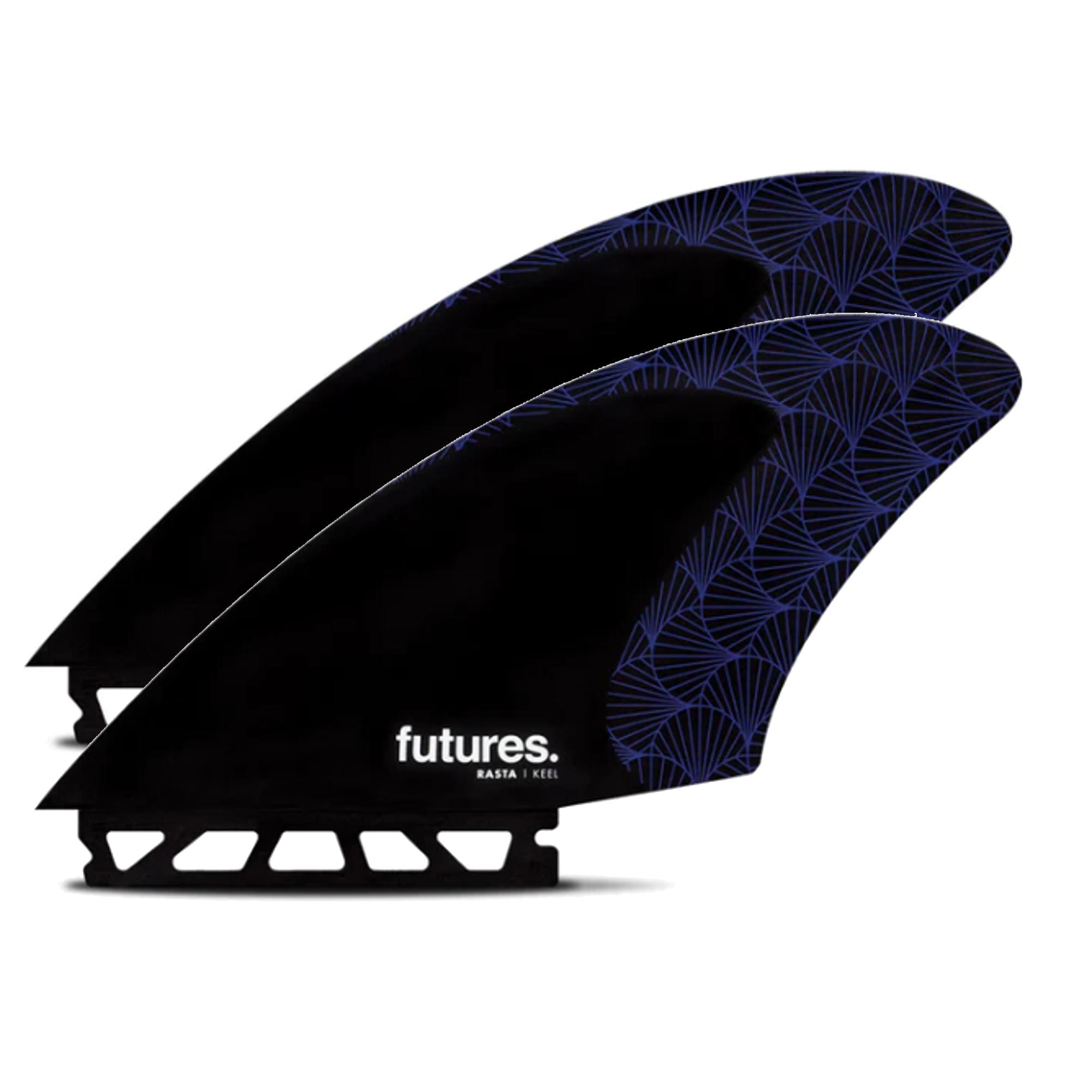 FUTURES Twin Fin Set Rasta Keel Honeycomb 