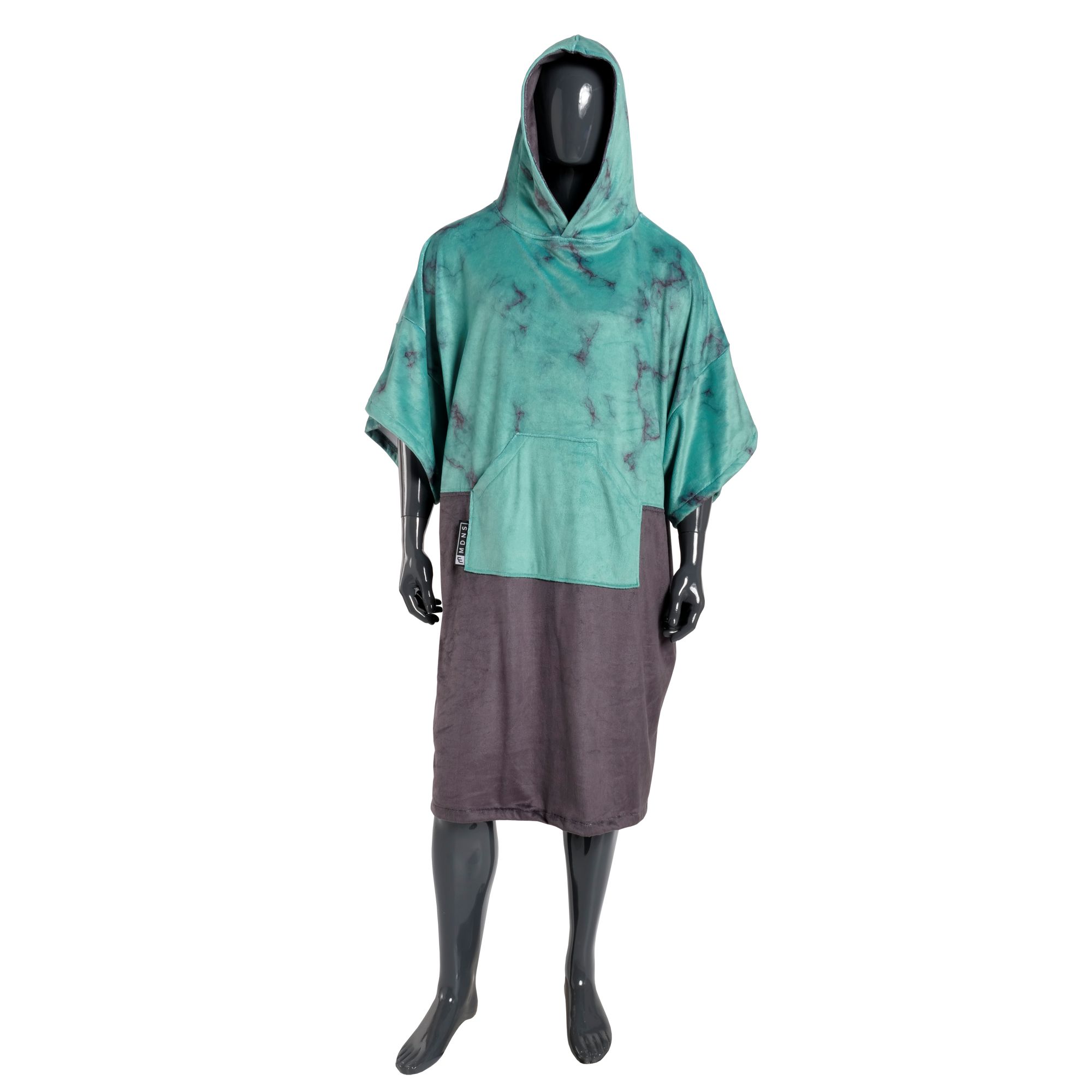 MDNS Change Robe Surf Poncho Unisize Teal Marble 