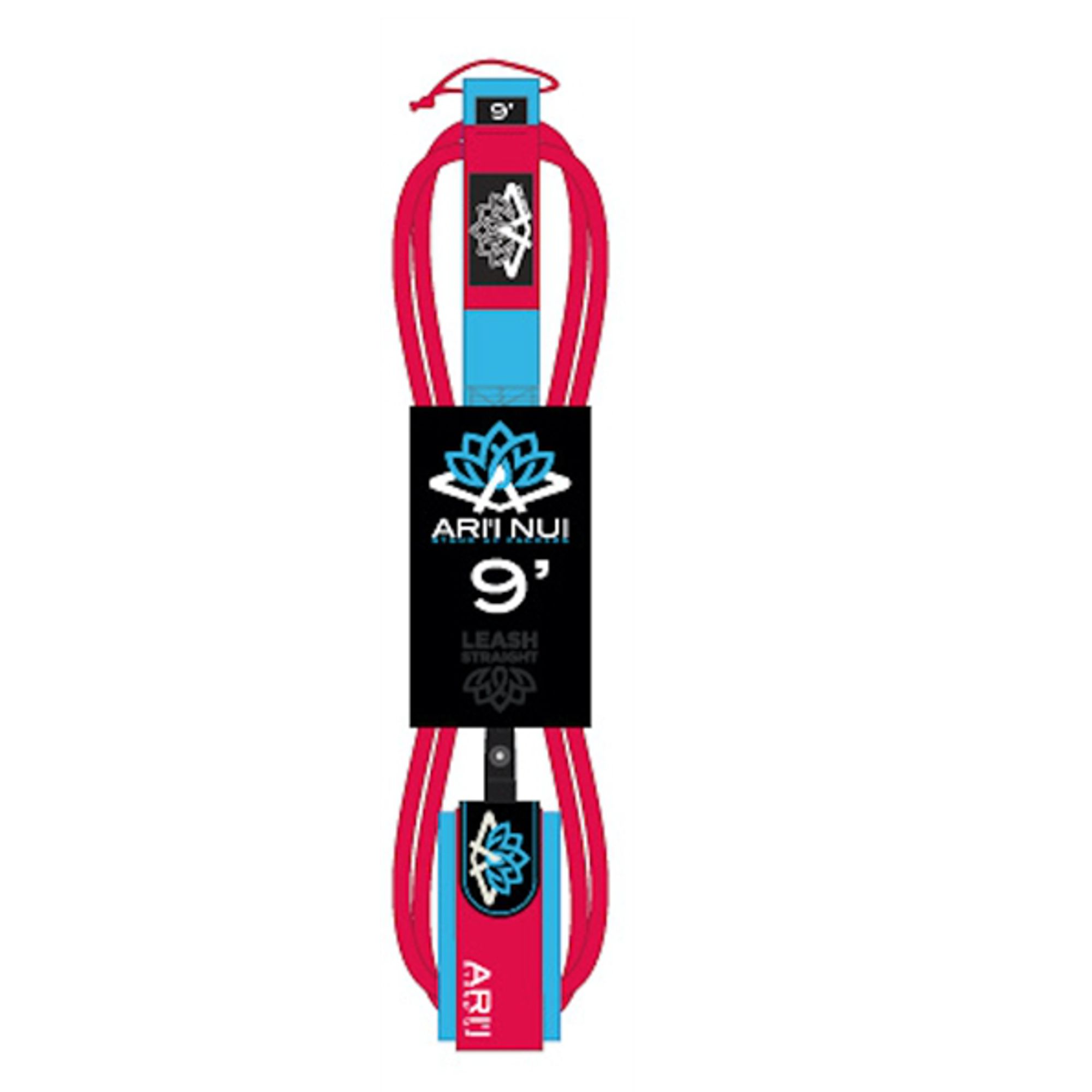 ARIINUI SUP straight Leash 9.0 stand up Rot 