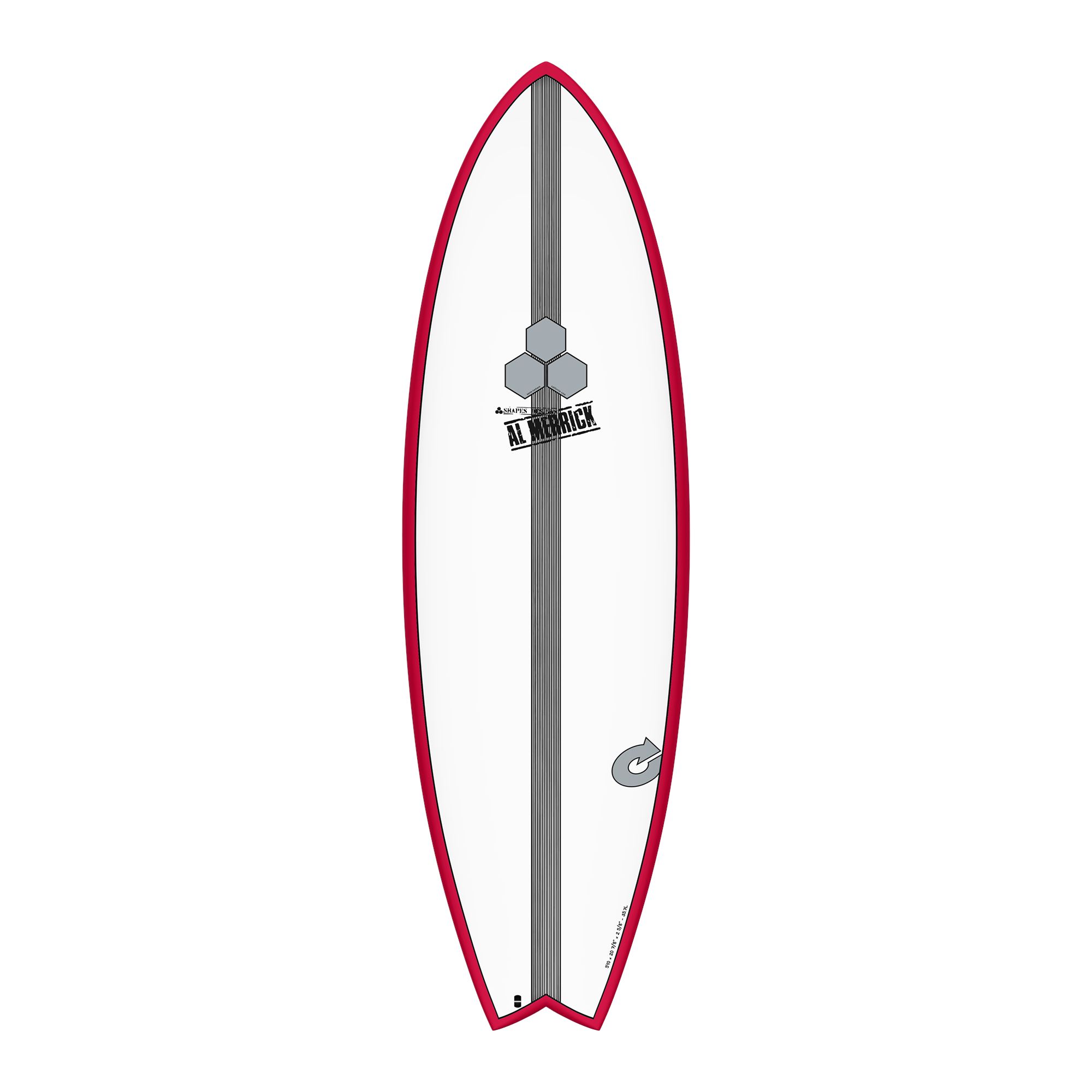 Surfboard CHANNEL ISLANDS X-lite PodMod 5.6 Rot Verkauf nur an autorisierte Channel Islands Dealer