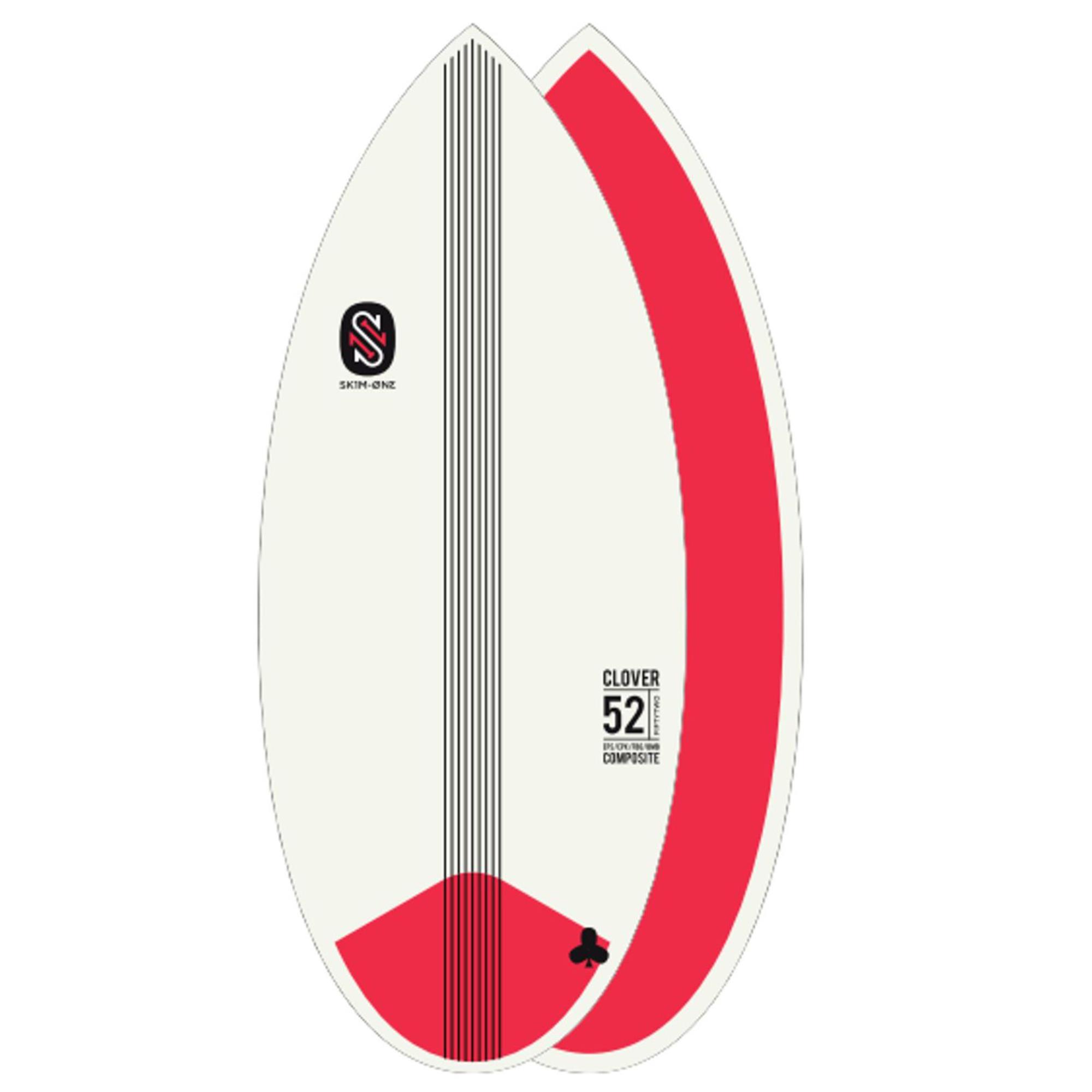 Skimboard SkimOne EPS Epoxy Bambus CLOVER 52 Rot 