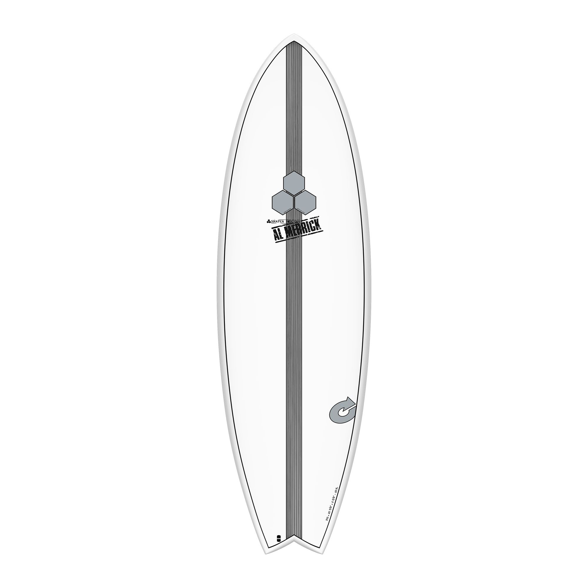 Surfboard CHANNEL ISLANDS X-lite PodMod 5.6 weiss Verkauf nur an autorisierte Channel Islands Dealer