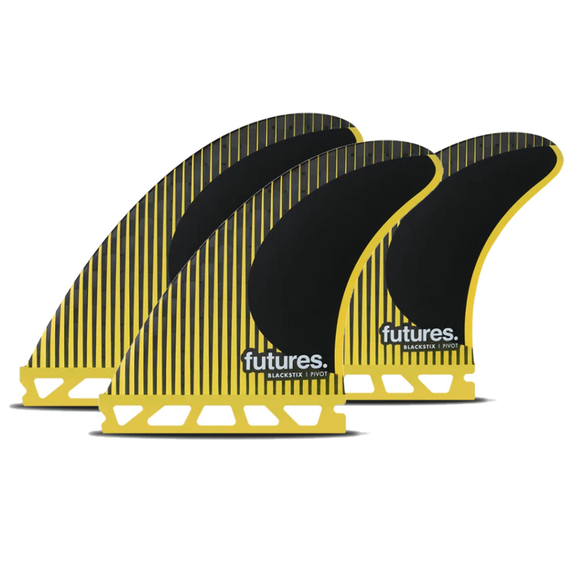 FUTURES Thruster Fin Set P6 Blackstix Pivot M 