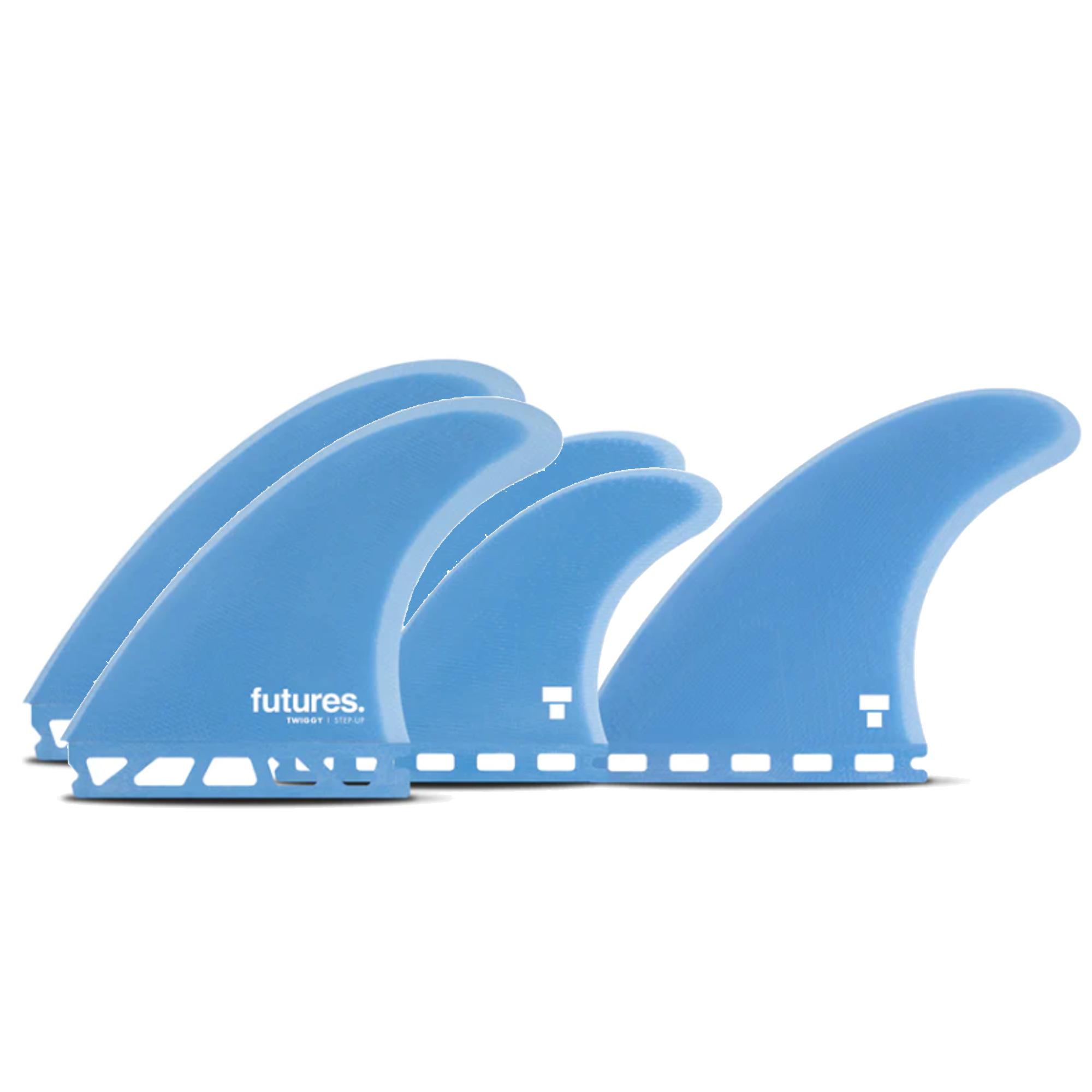 FUTURES Quad Thruster 5 Fin Set Twiggy Step Up 