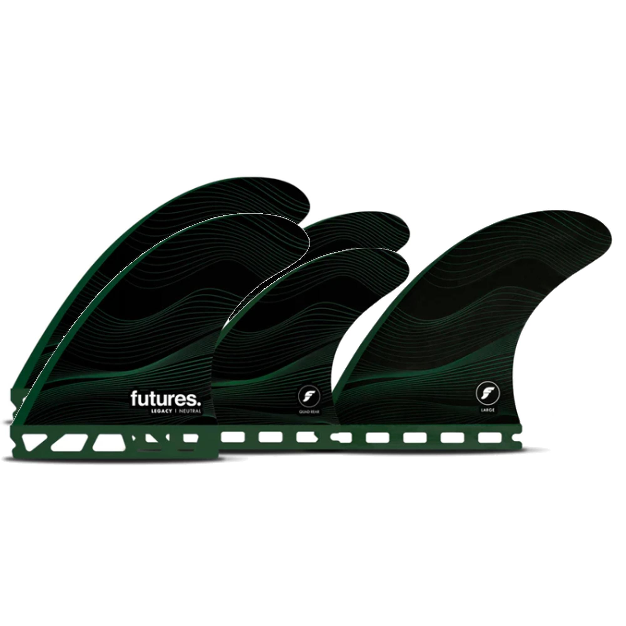 FUTURES Quad Thruster 5 Fin Set F8 Legacy Honeycom 