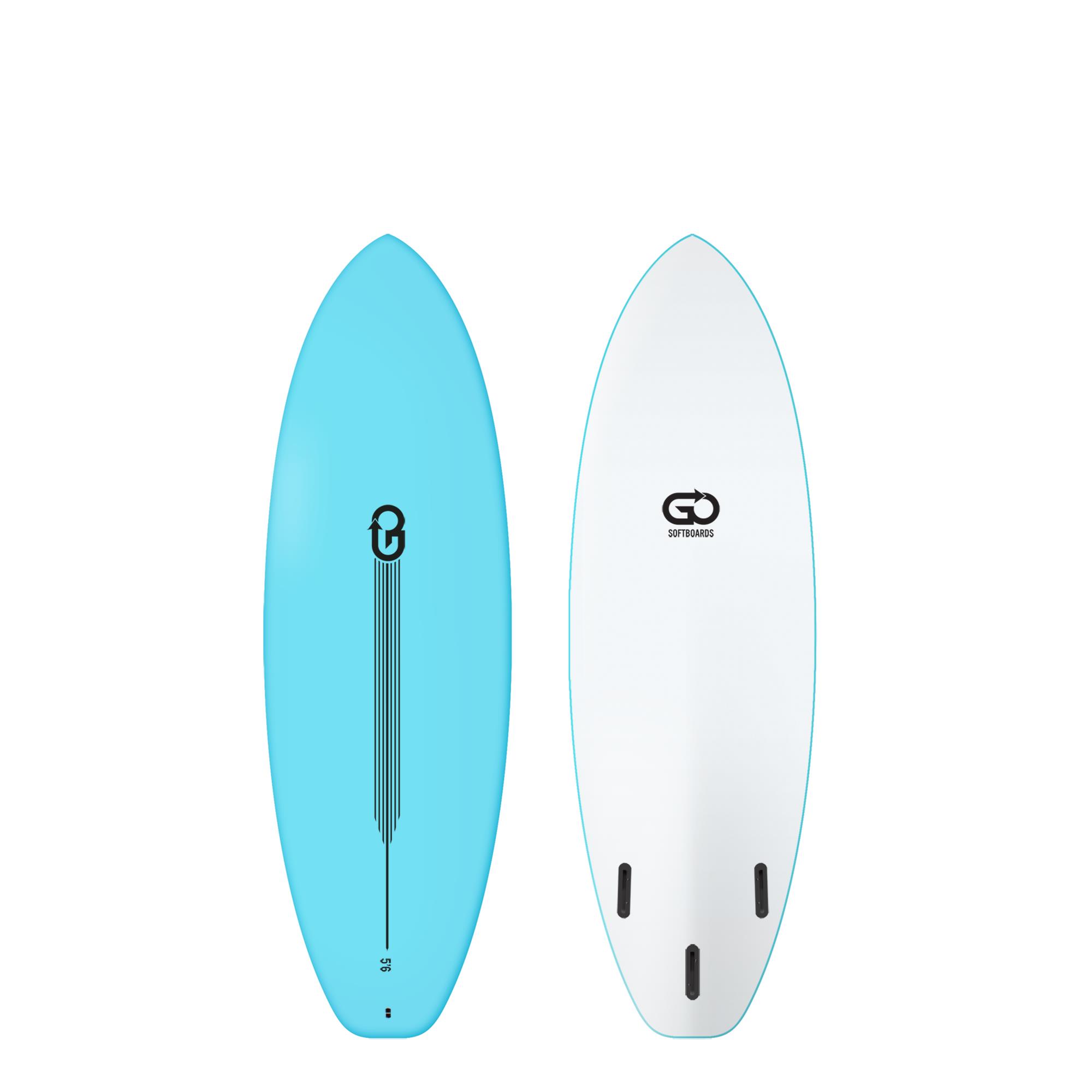 GO Softboard 5.6 Surf Range Soft Top Surfboard 