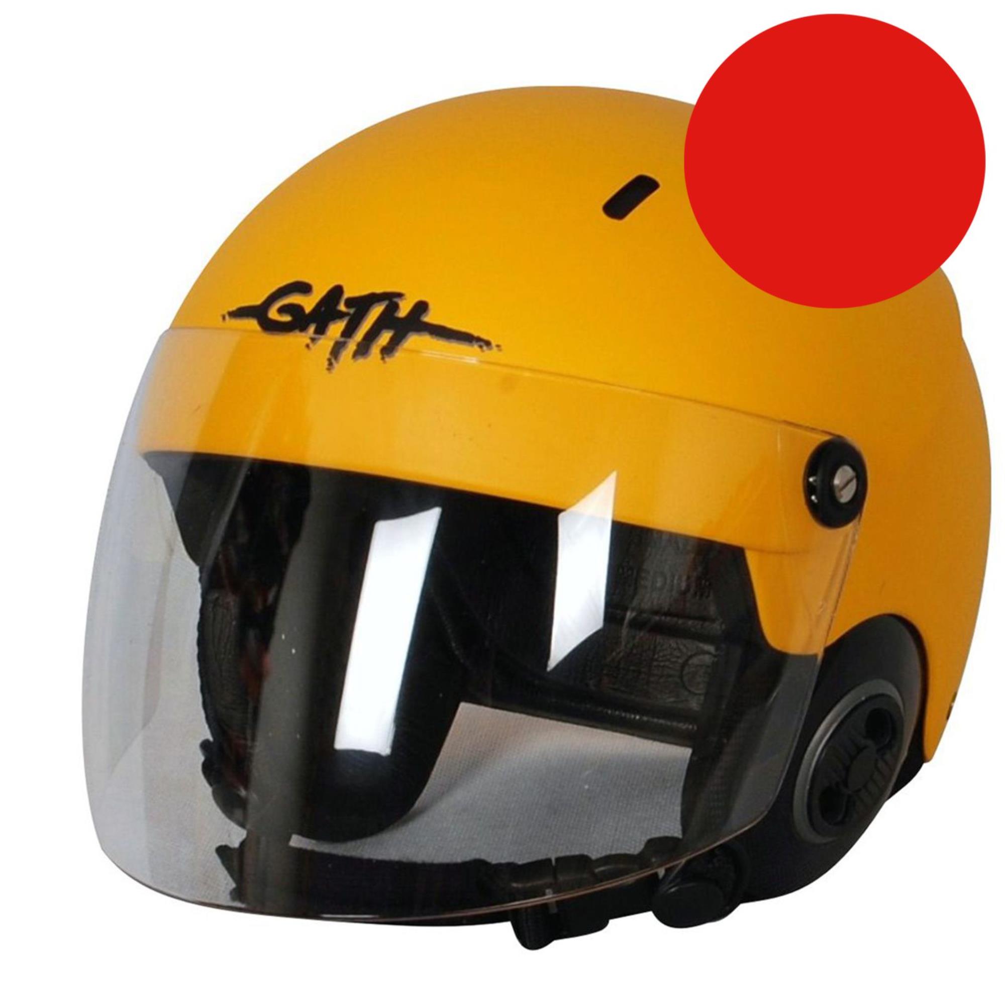 GATH Helm RESCUE Safety Rot matt Gr L mit klarem Vollvisier