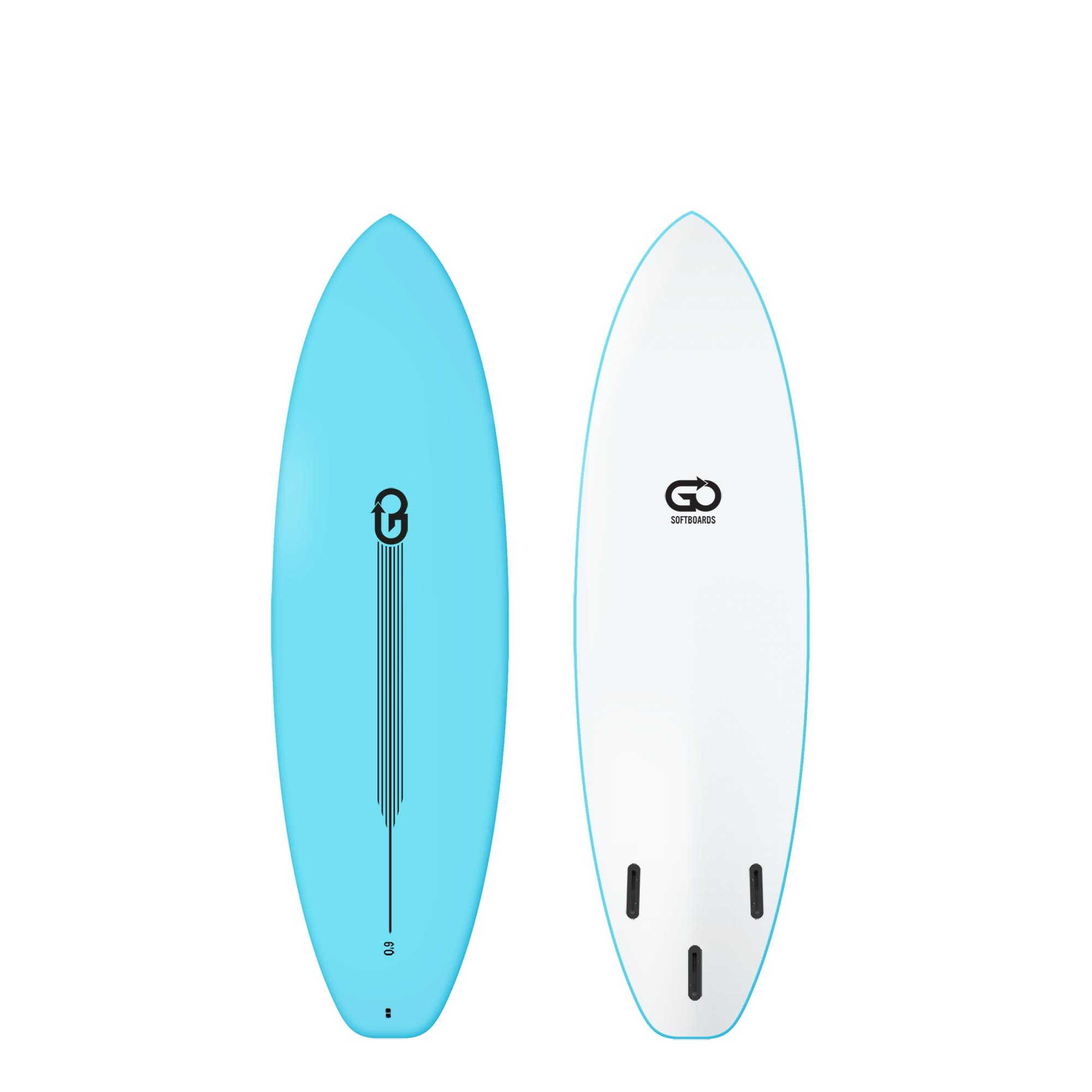 GO Softboard 6.0 Surf Range Soft Top Surfboard 