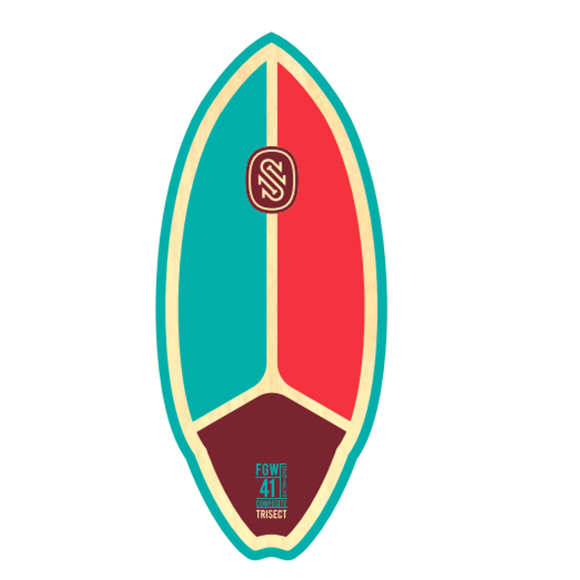 Skimboard SkimOne Fiberwood 41 104cm Trisect 