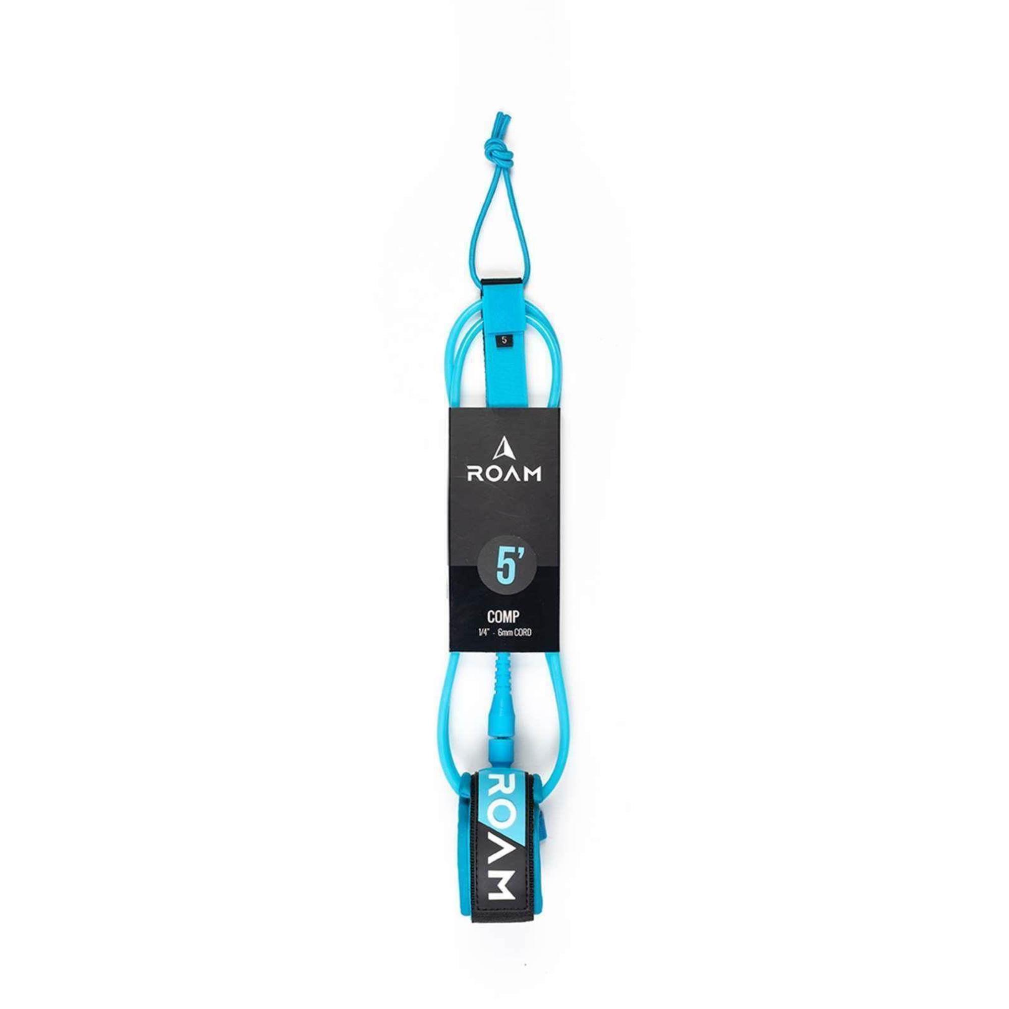 ROAM Surfboard Leash Comp 5.0 152cm 6mm Blau 