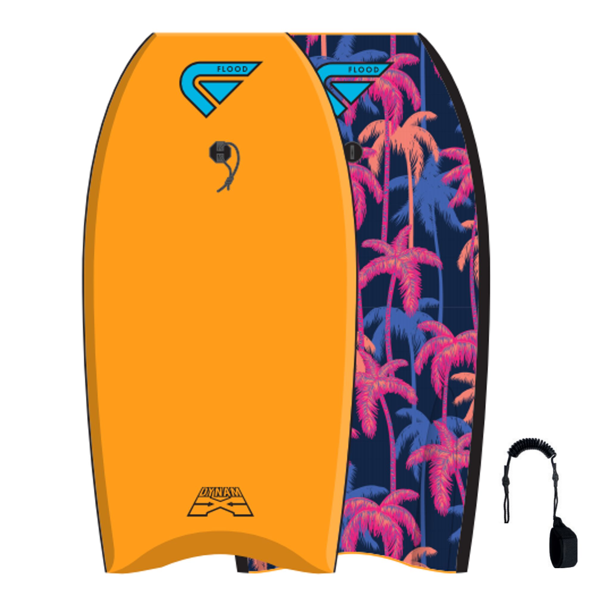 FLOOD Bodyboard Dynamx Stringer 42 Orange Palm II 