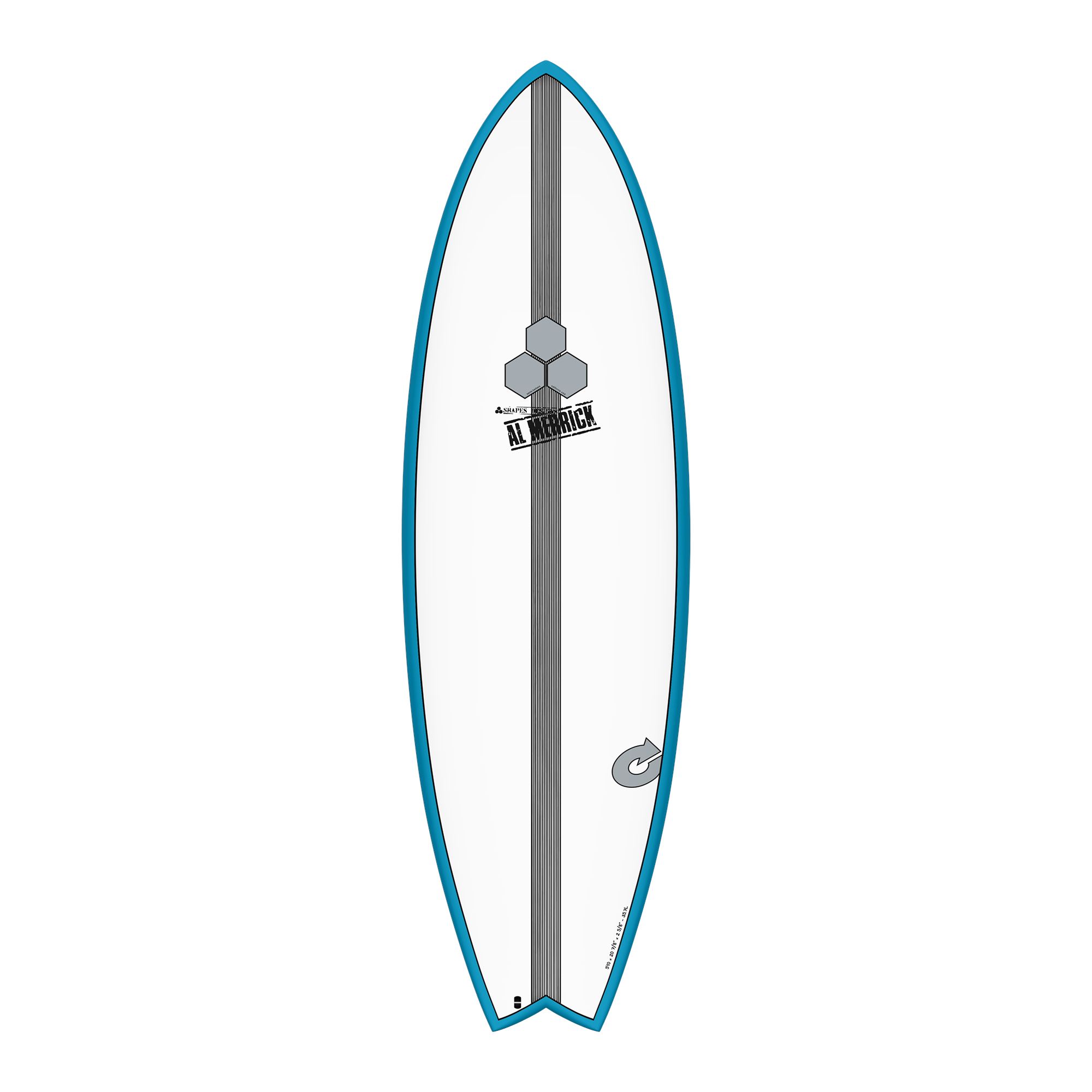 Surfboard CHANNEL ISLANDS X-lite PodMod 6.2 Blau Verkauf nur an autorisierte Channel Islands Dealer