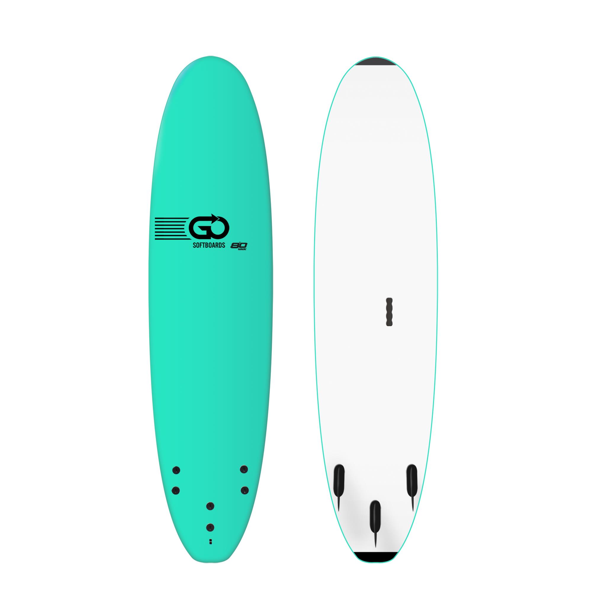 GO Softboard School Surfboard 8.0 wide body Grün 