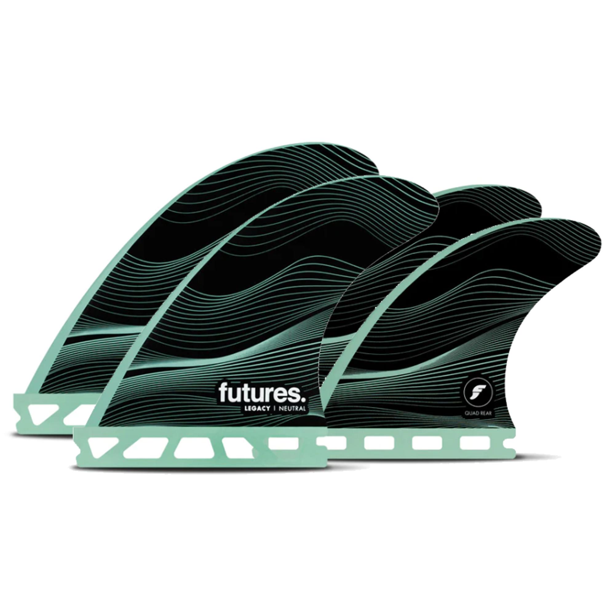 FUTURES Quad Fin Set F4 Honeycomb Legacy Neutral S 