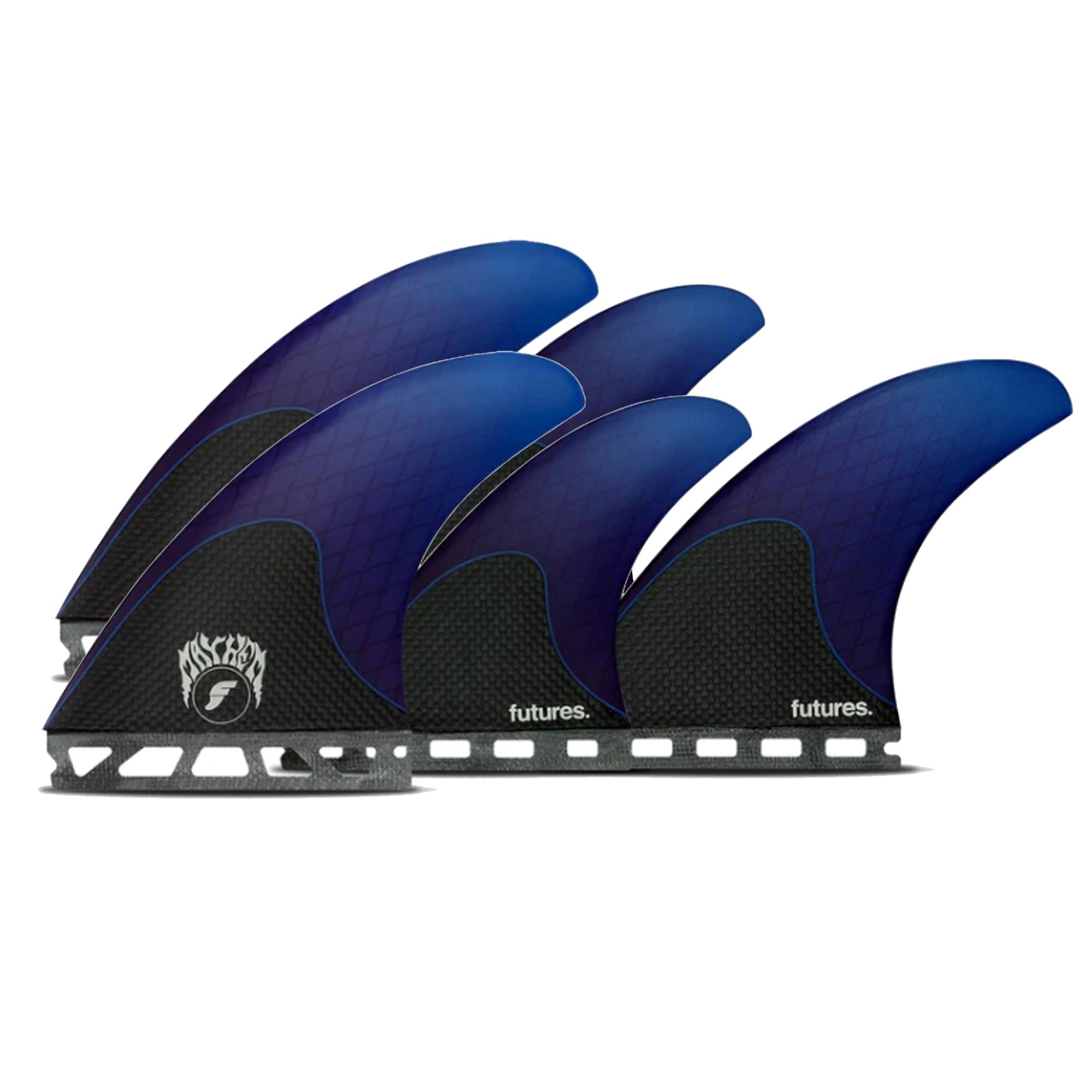 FUTURES Quad Thruster 5 Fin Set Mayhem 3.0 M Honey 