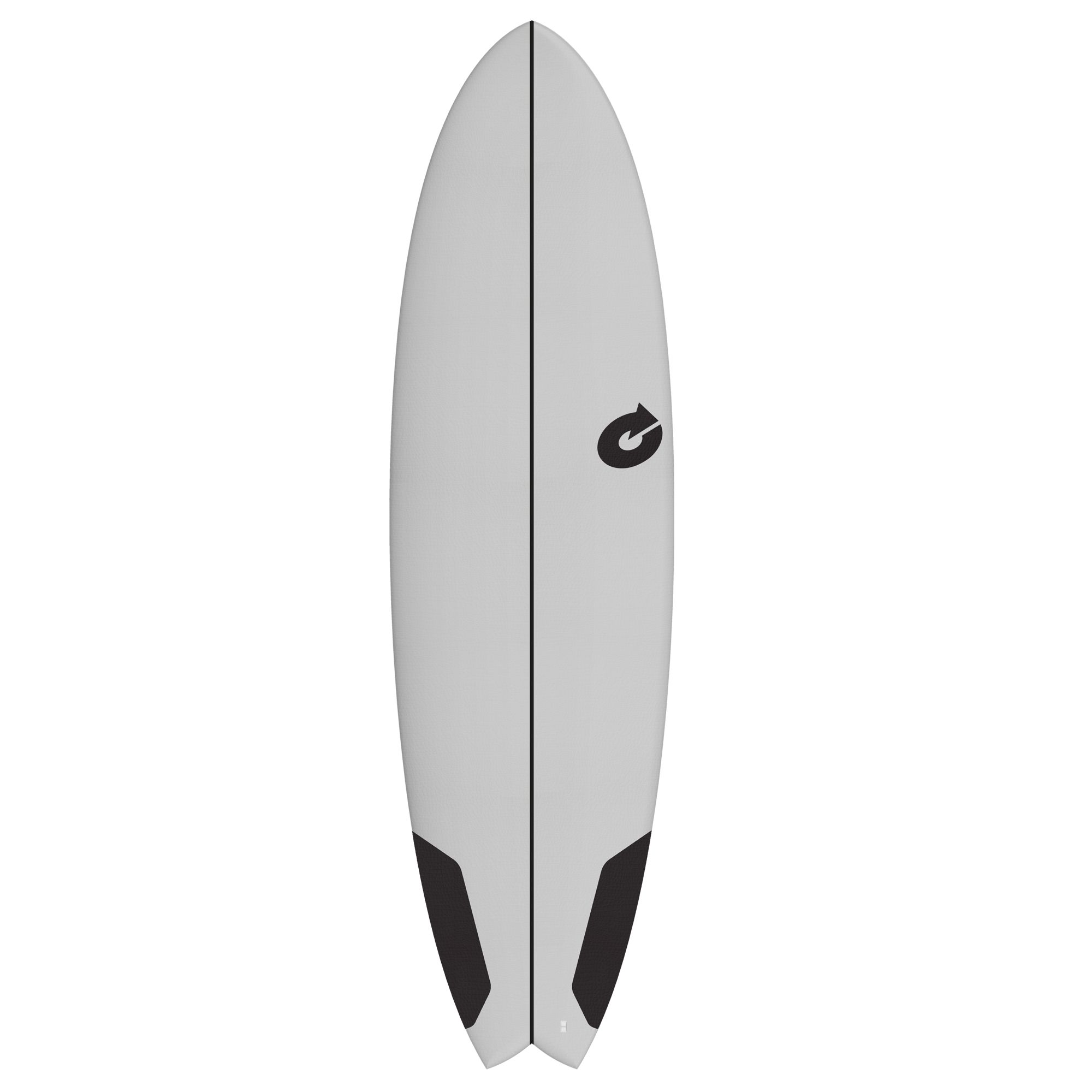 Surfboard TORQ Softboard EVA 6.10 Mod Fish Grau 