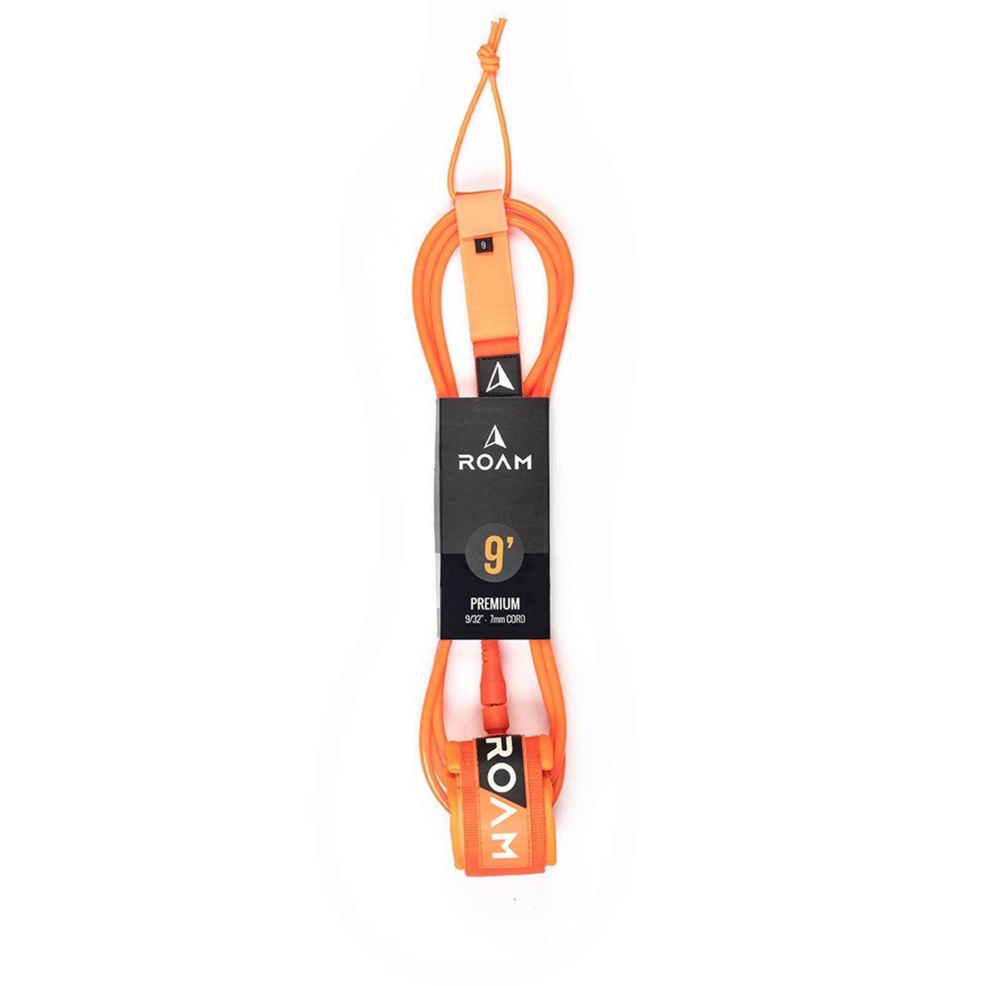 ROAM Surfboard Leash Premium 9.0 274cm 7mm Orange 