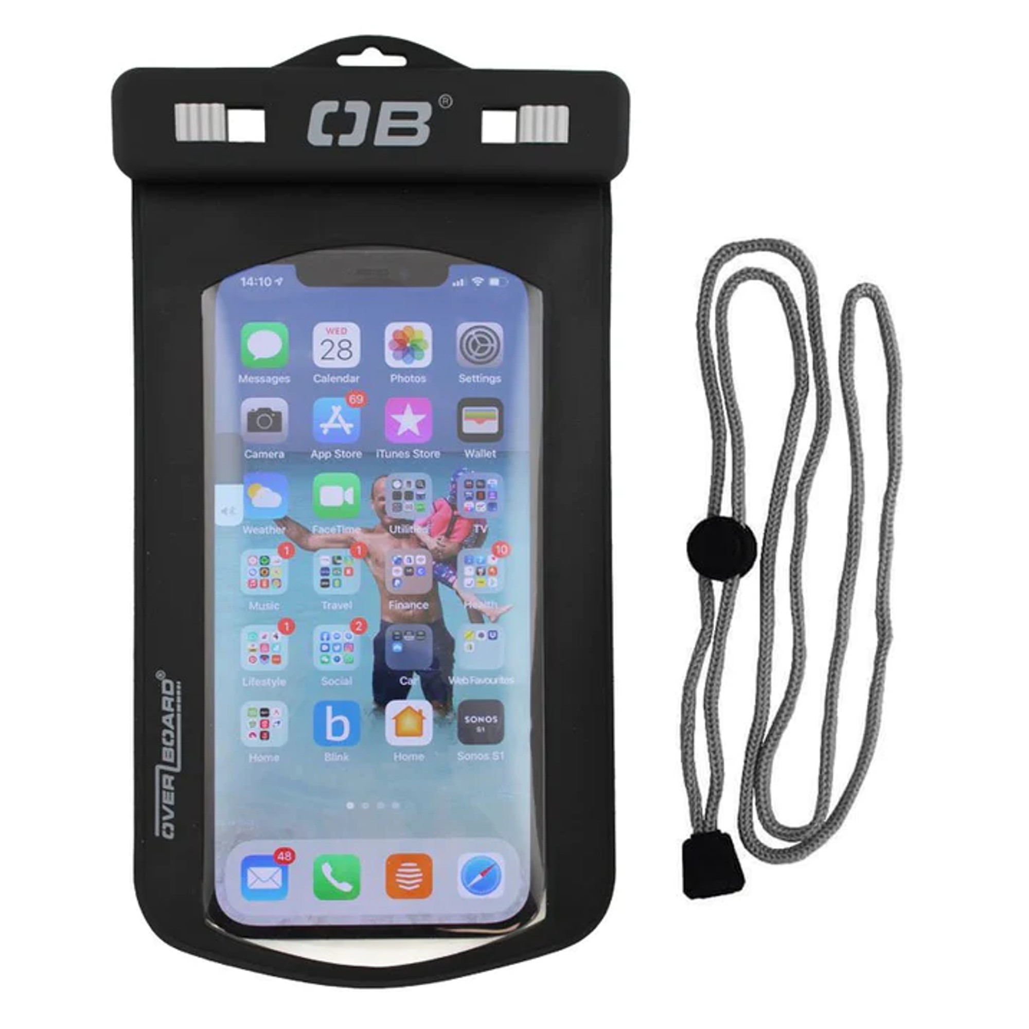 OverBoard wasserdichte Handy iPhone Tasche Gr L OB1106BLK