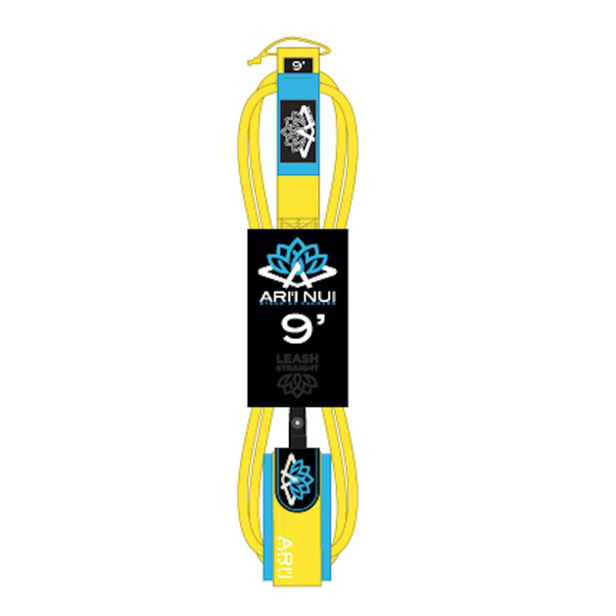 ARIINUI SUP straight Leash 9.0 stand up Gelb 