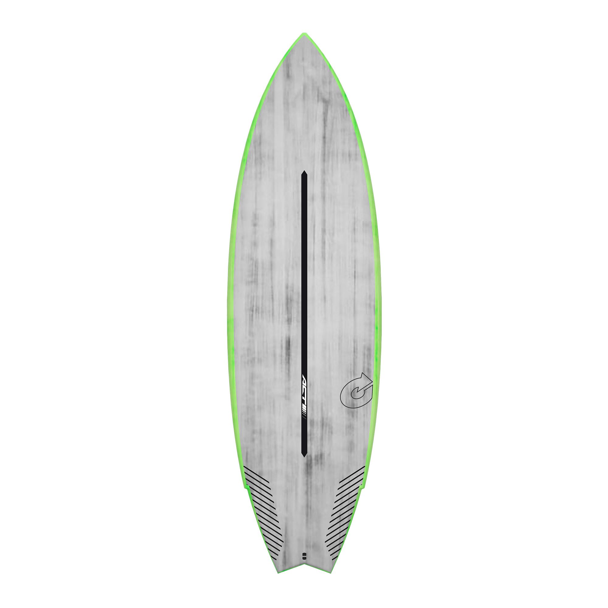 Surfboard TORQ ACT Prepreg Go-Kart 6.6 GreenRail 