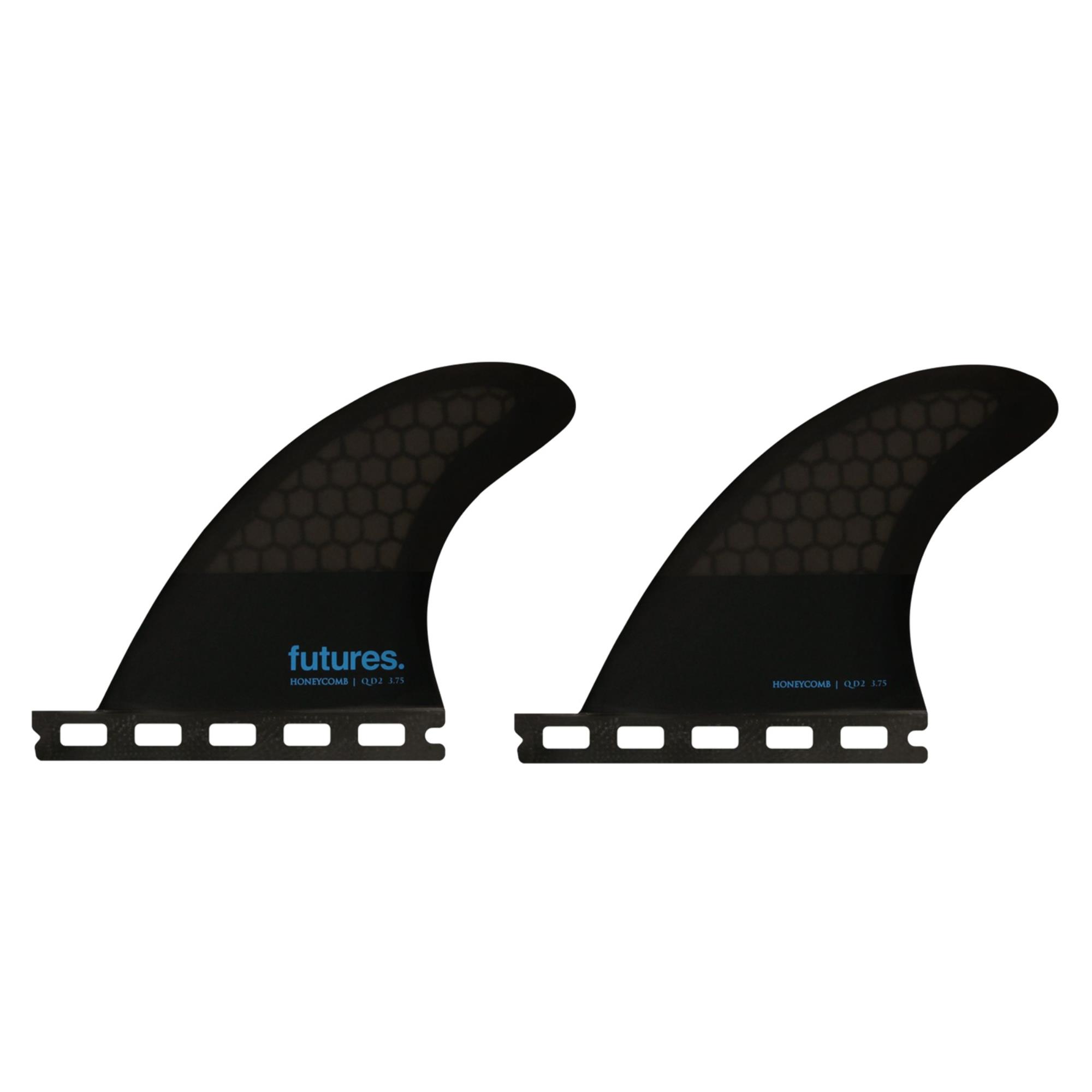 FUTURES Quad Rear 2 Fin Set 3.75 Flat Honeycomb 