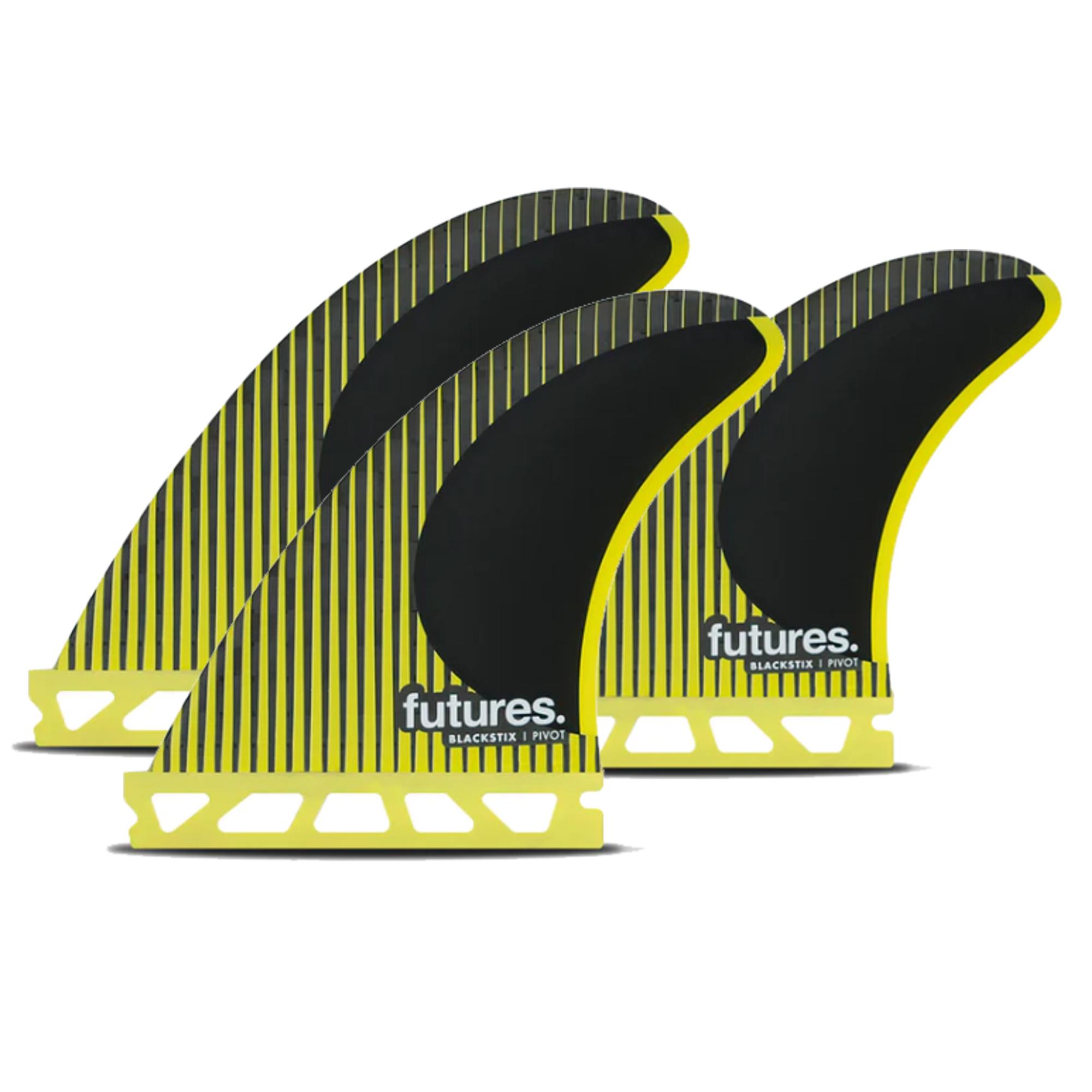 FUTURES Thruster Fin Set P4 Blackstix Pivot S 