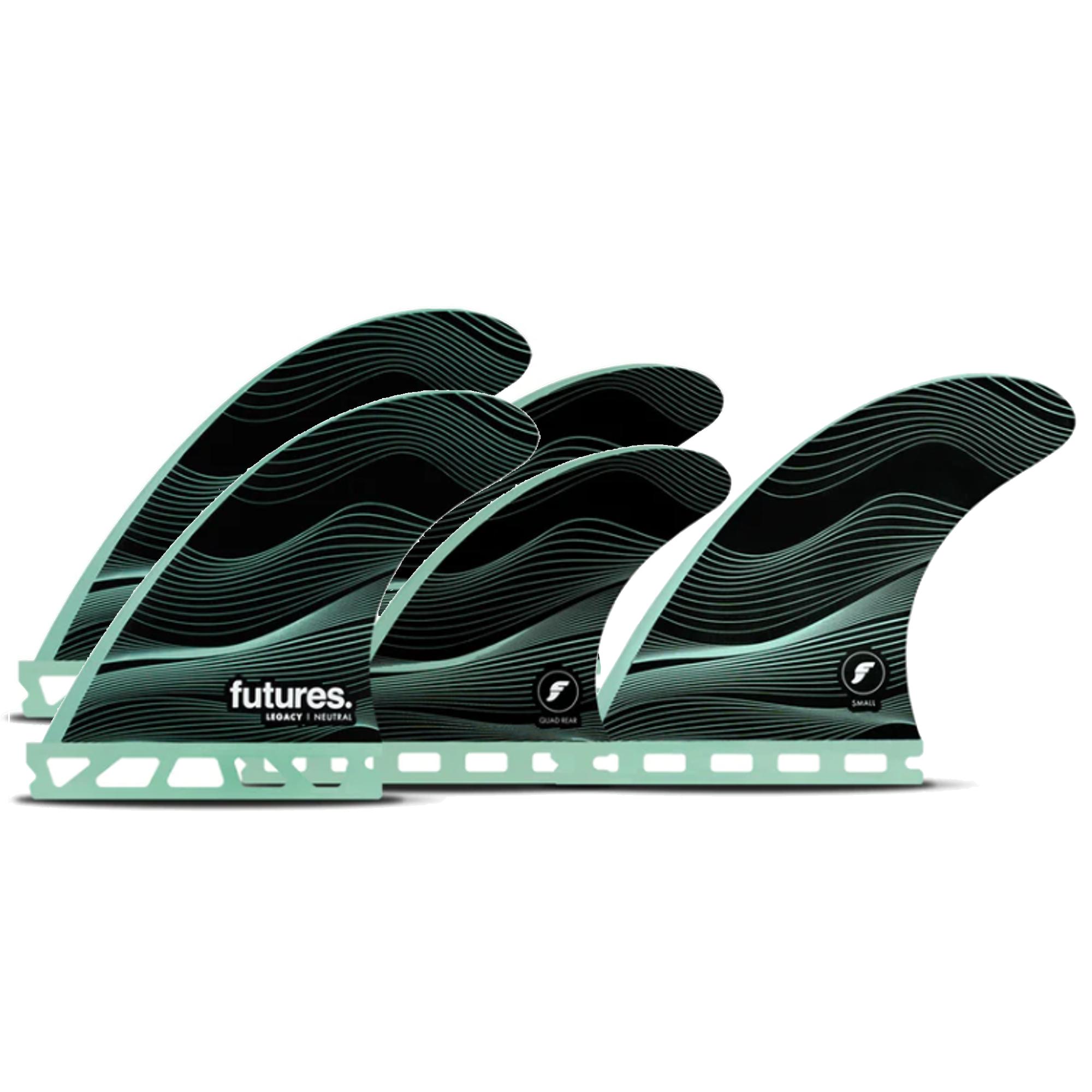 FUTURES Quad Thruster 5 Fin Set F4 Legacy Honeycom 