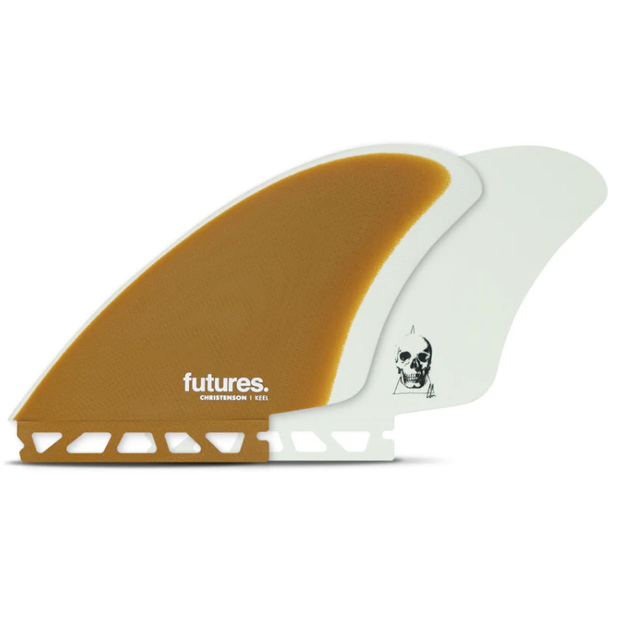 FUTURES Twin Fin Set Christenson KEEL Fiberglass 