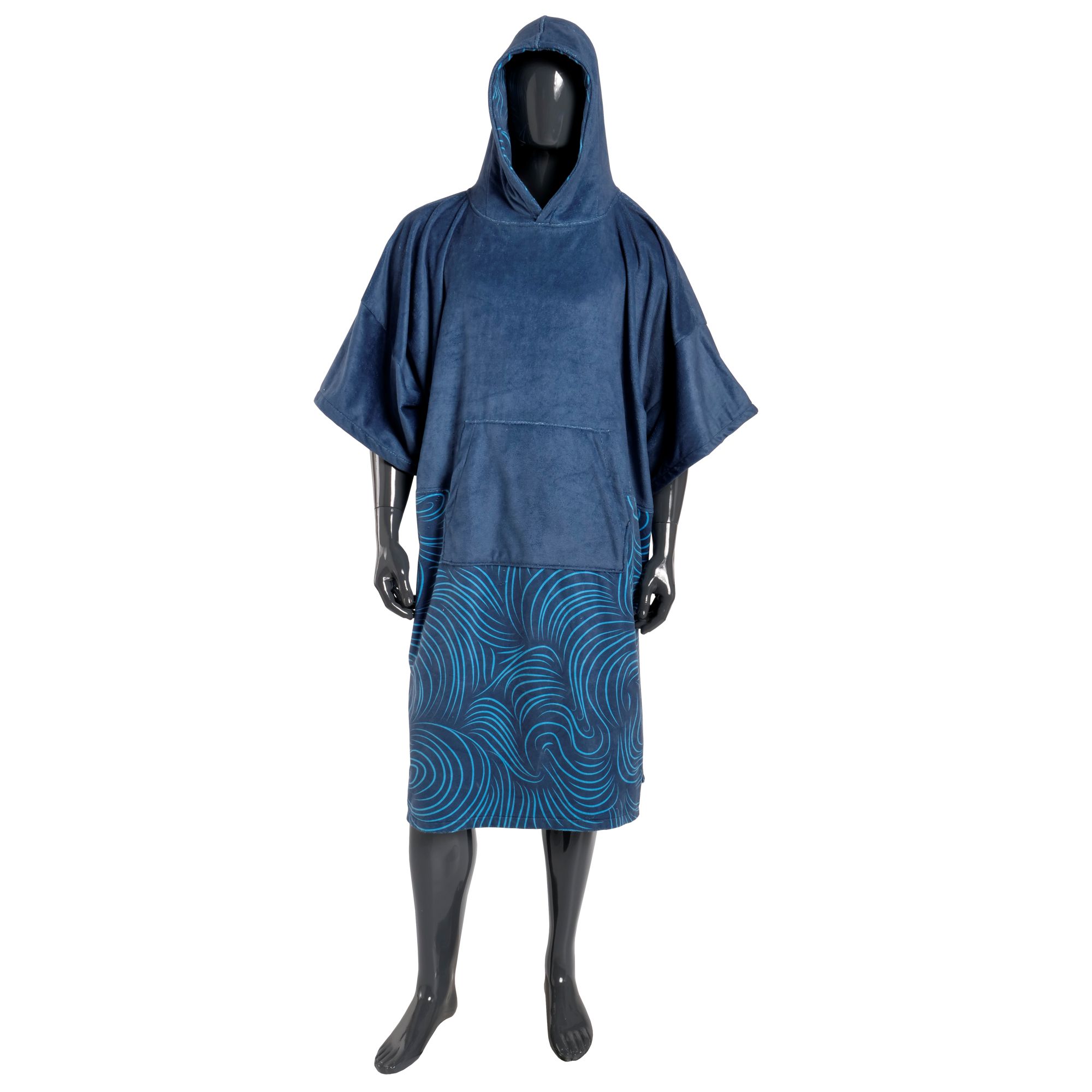 MDNS Change Robe Surf Poncho Unisize Navy Swirl 