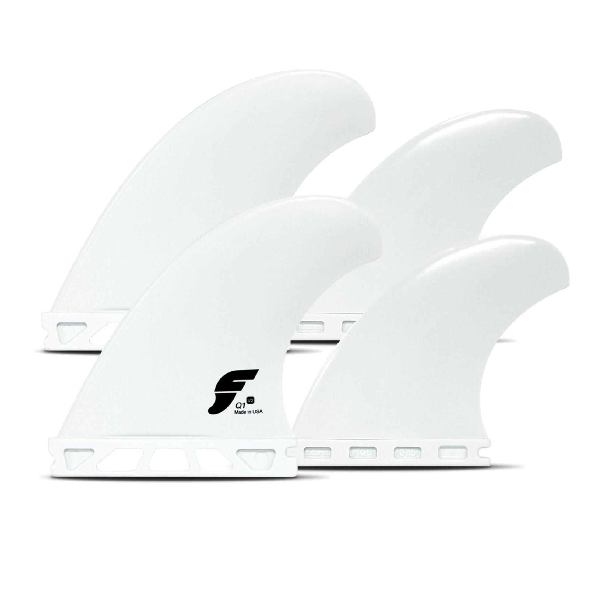 FUTURES Surfboard Quad 4 Fin Set V2Q1 Thermotec 