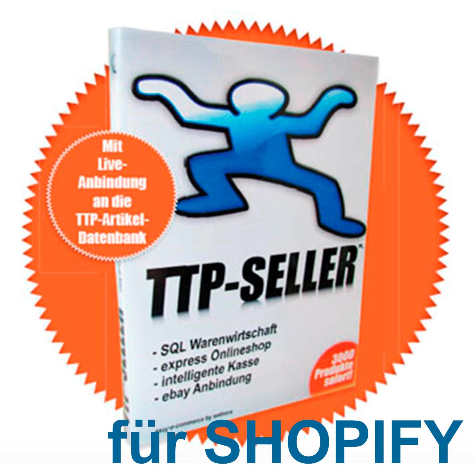 TTP SELLER Connector für Shopify Alle TTP Artikel in Deinem Shopify Onlineshop