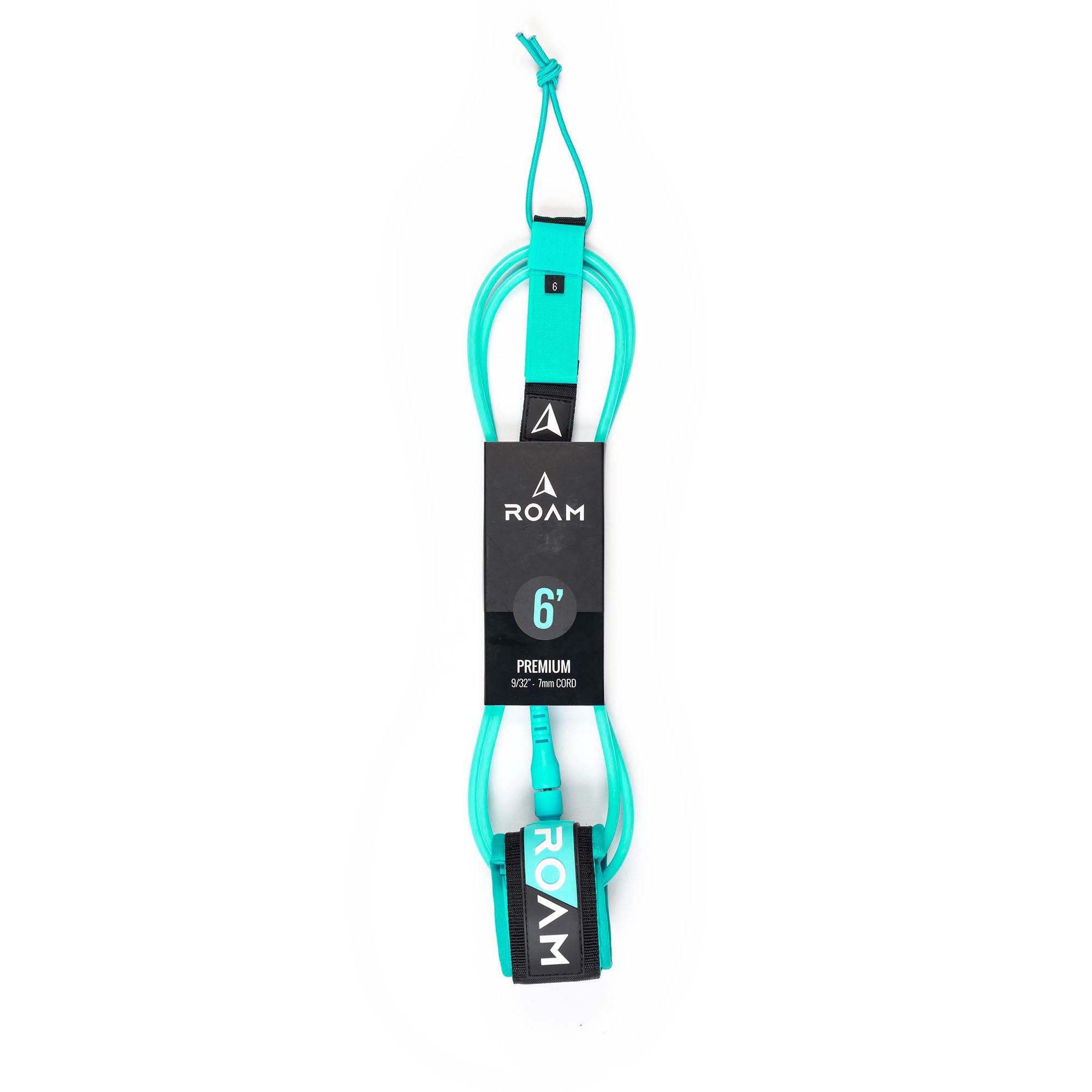 ROAM Surfboard Leash Premium 6.0 183cm 7mm Grün 