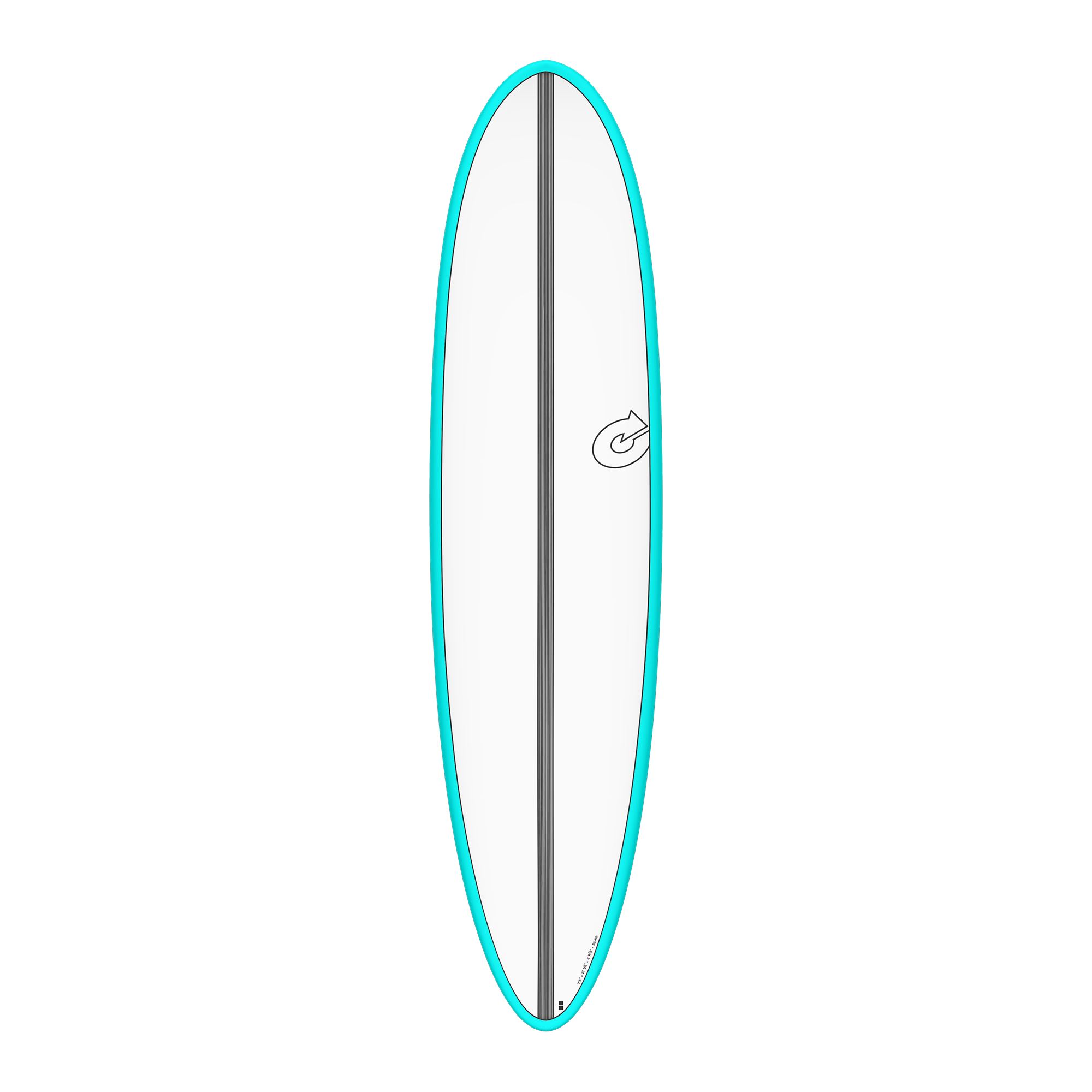 Surfboard TORQ Epoxy TET CS 7.6 Fun Carbon Blau 