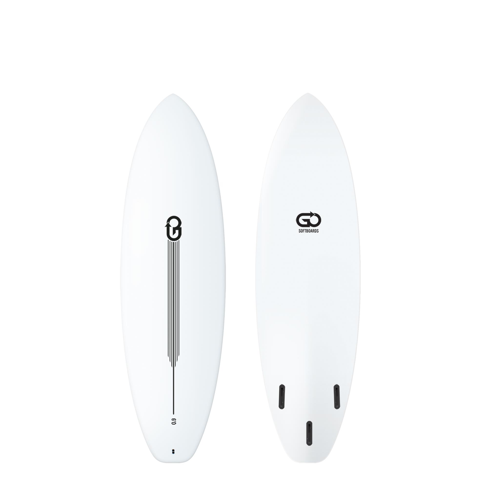 GO Softboard 6.0 Surf Range Soft Top Surfboard 