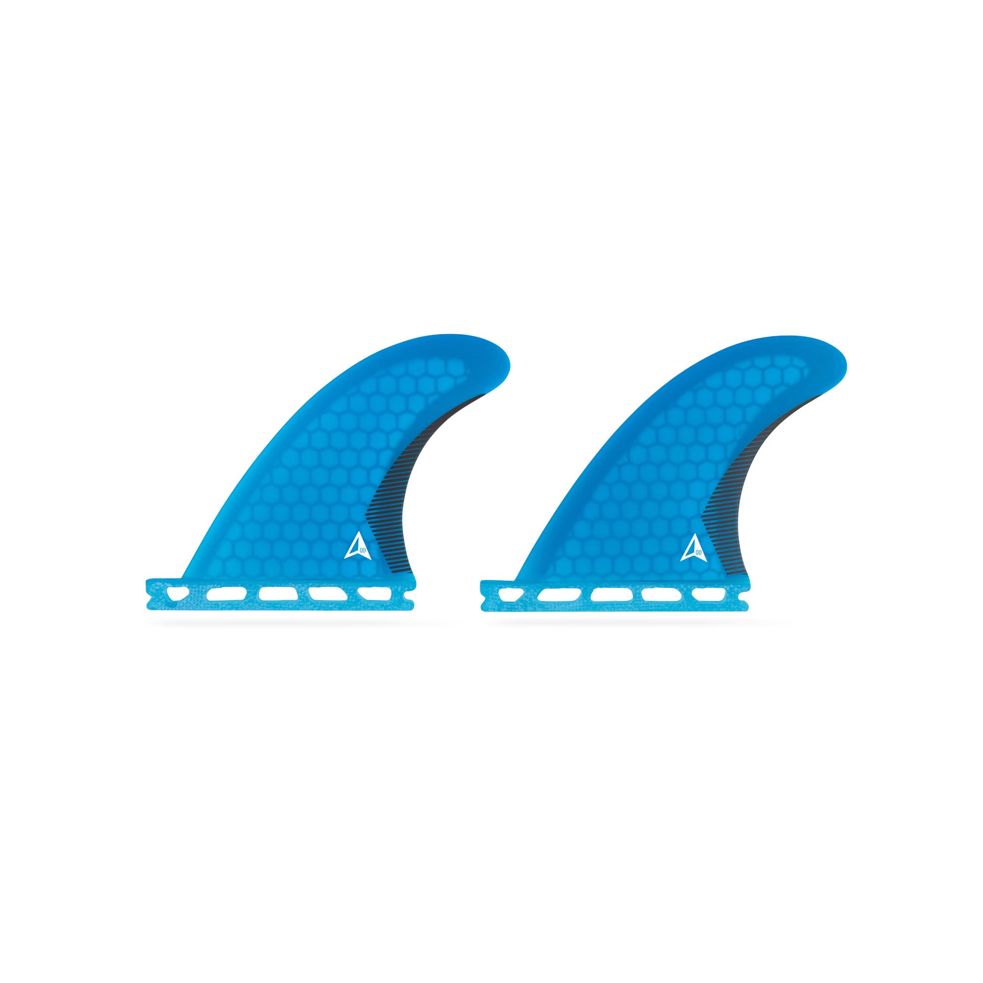 ROAM Quad Rear Fin Set Medium one tab Blau 