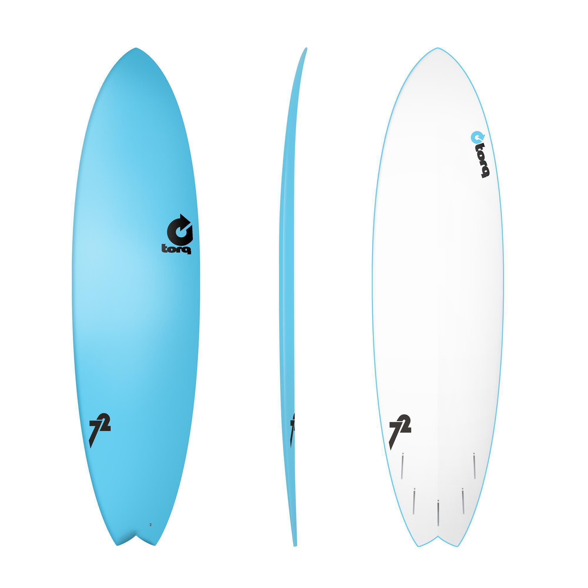 Surfboard TORQ Softboard 7.2 MOD Fish Blue 