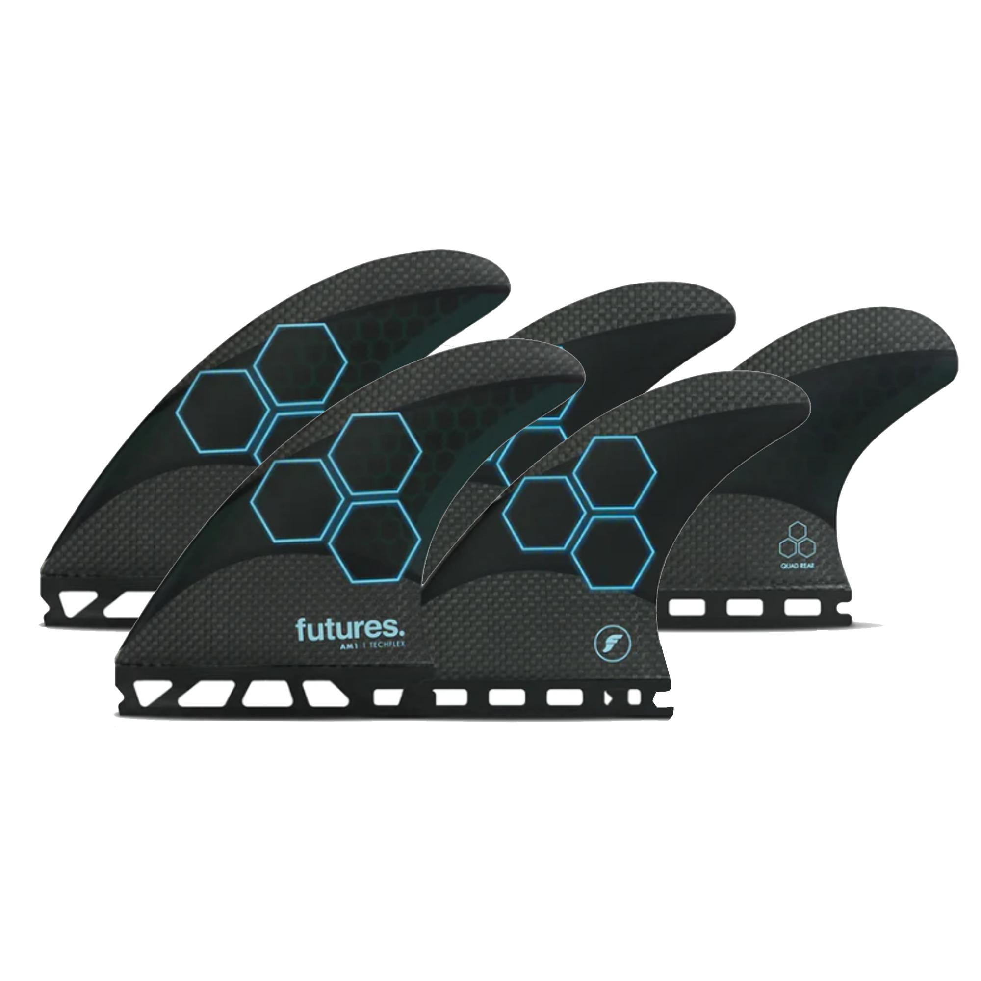 FUTURES Quad Thruster 5 Fin Set AM1 Techflex 