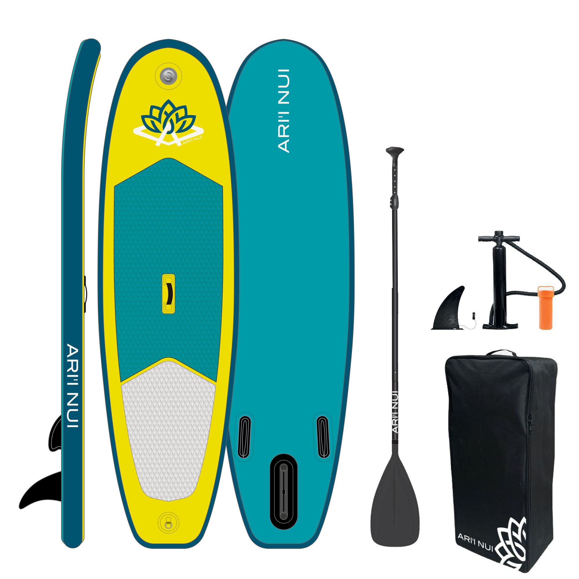 ARIINUI SUP aufblasbar 9.0 MAHANA Stand Up Paddle Komplettset